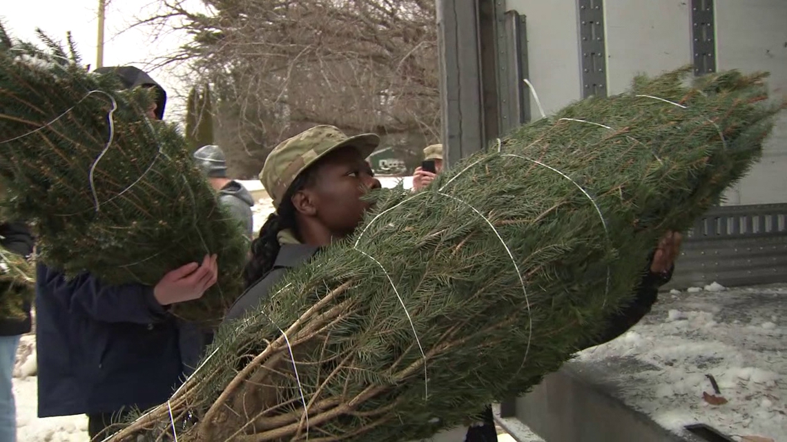 Yenser's Tree Farm delivers holiday cheer to military families through 'Trees for Troops'