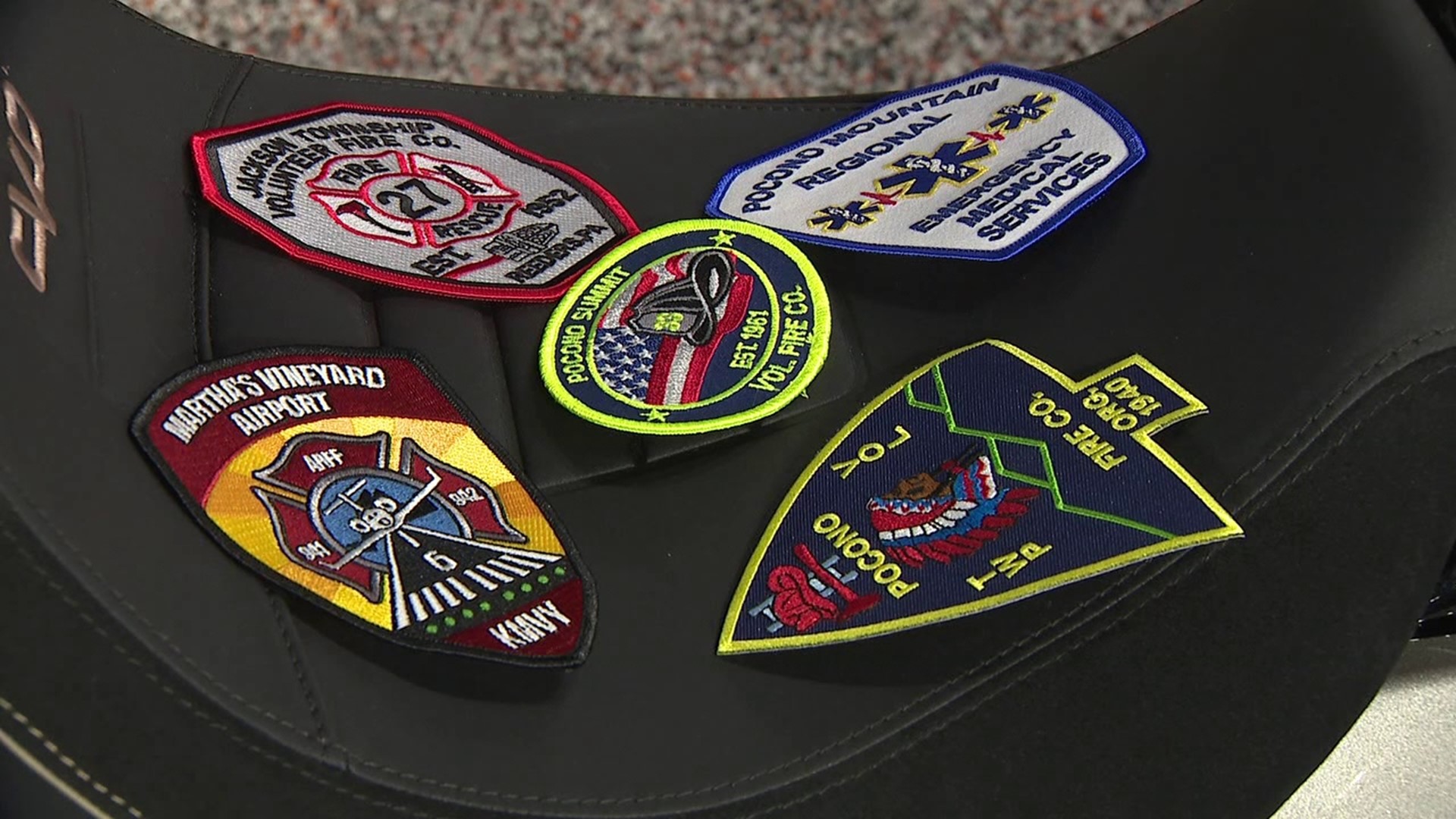 Patch wall to honor first responders
