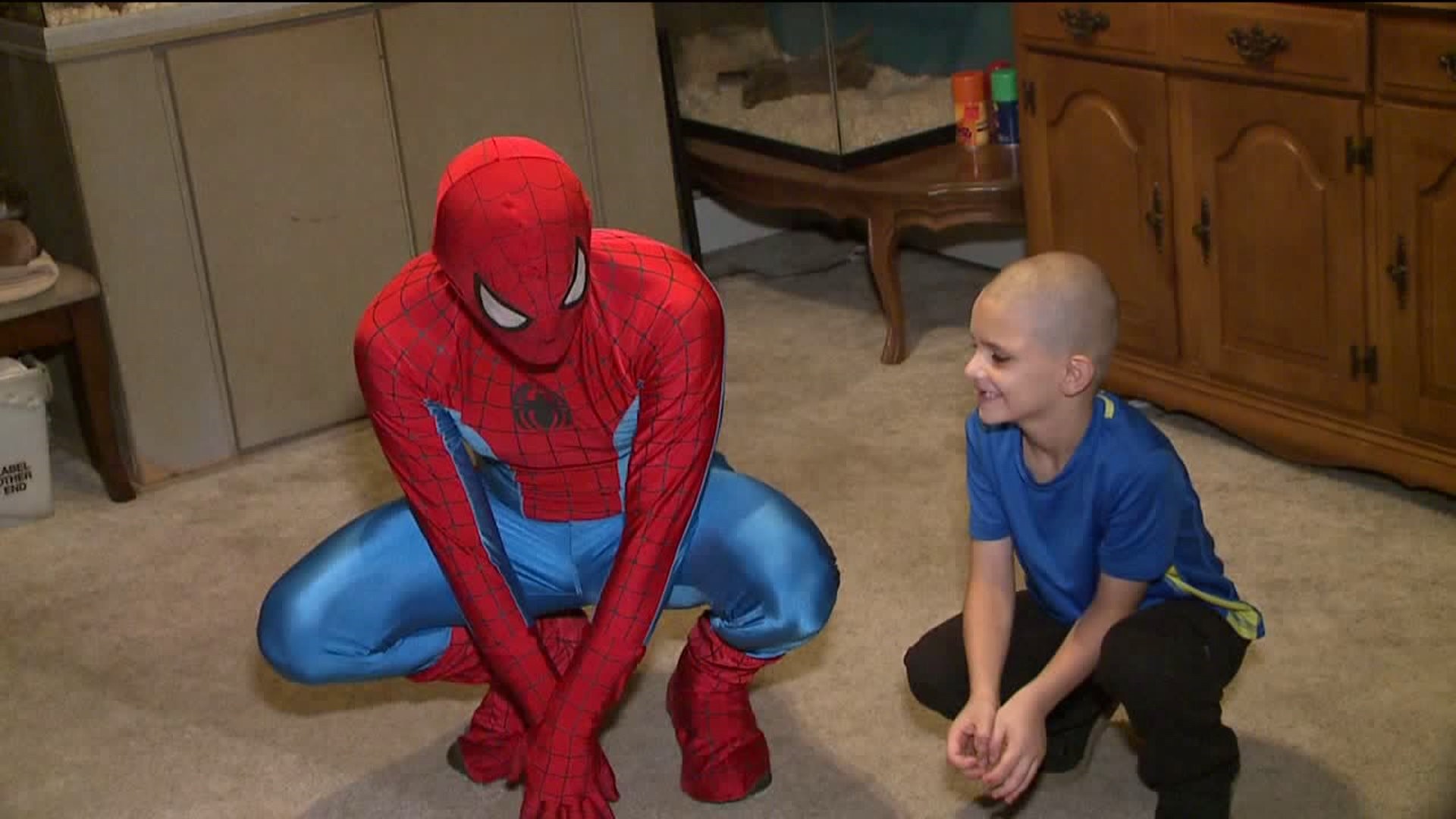 Spider-Man Visits Child Before Brain Surgery