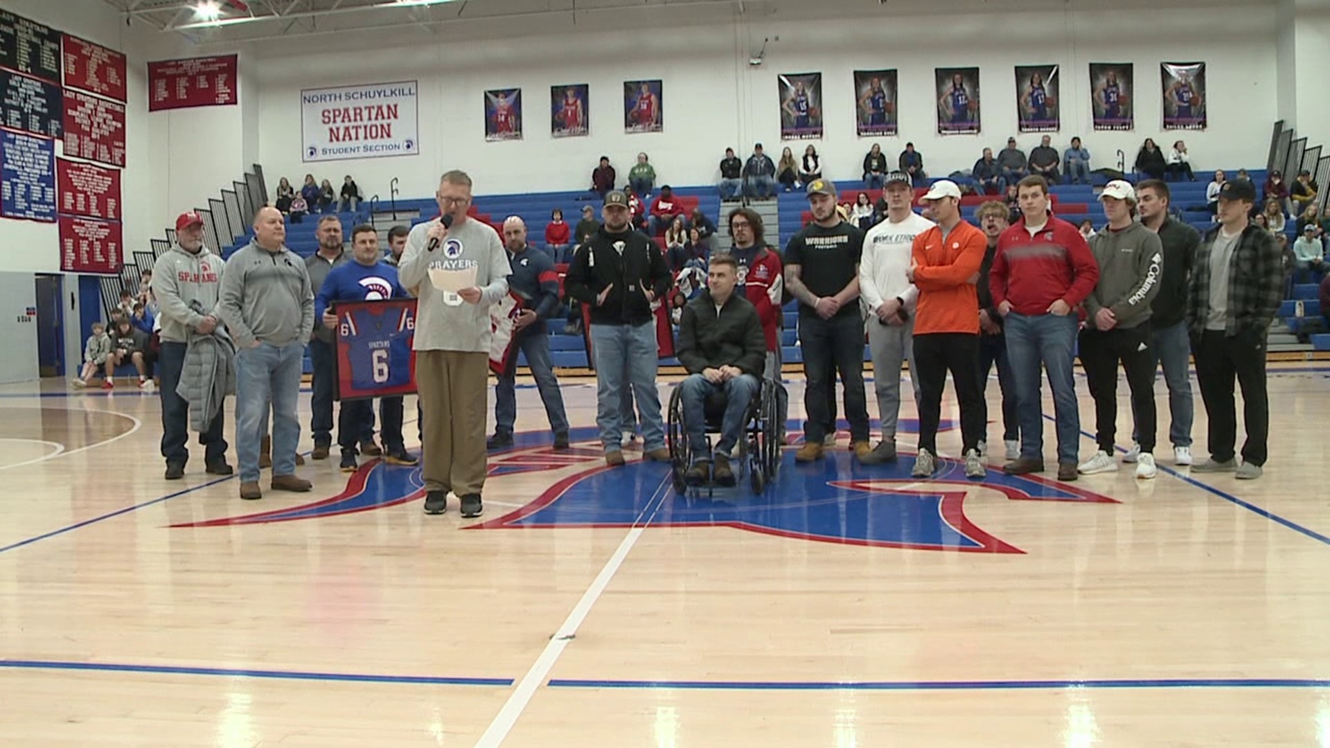 A community came together Saturday to honor an athlete after a devastating injury.