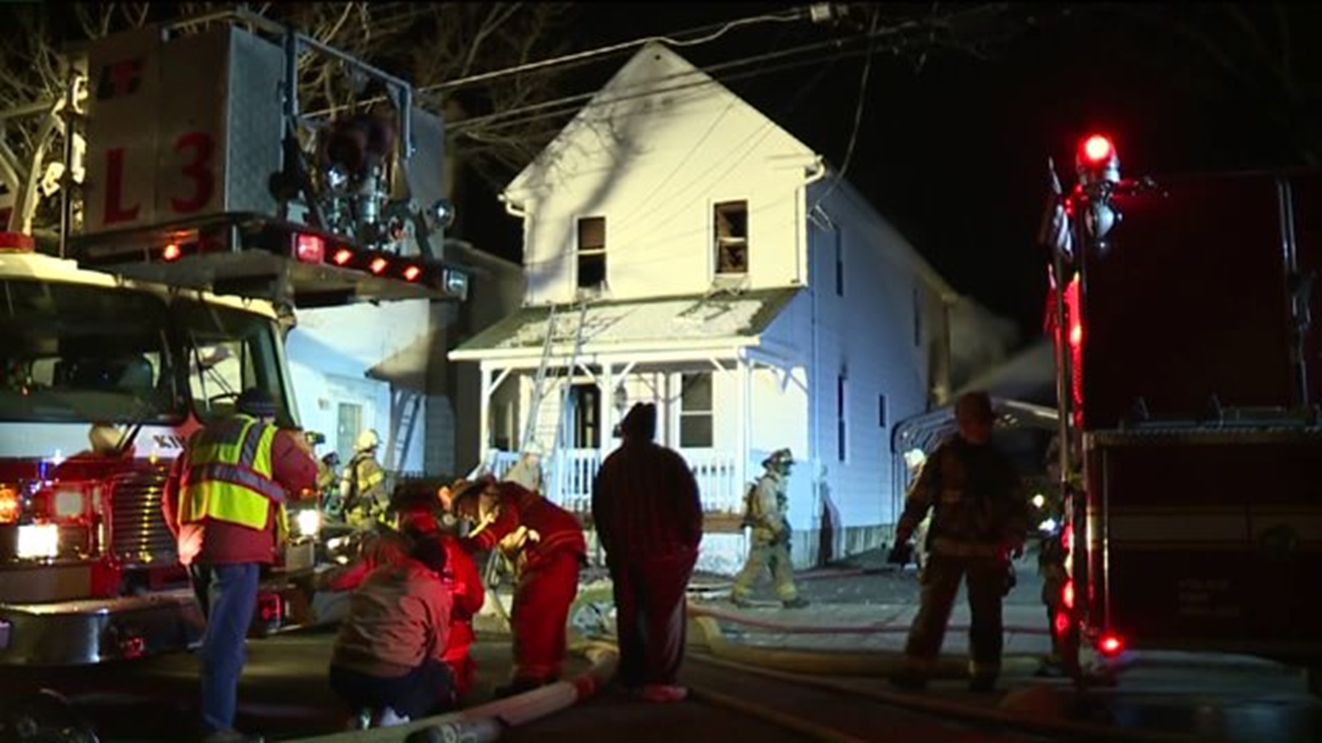 Firefighters Battle Cold and Flames in Kingston