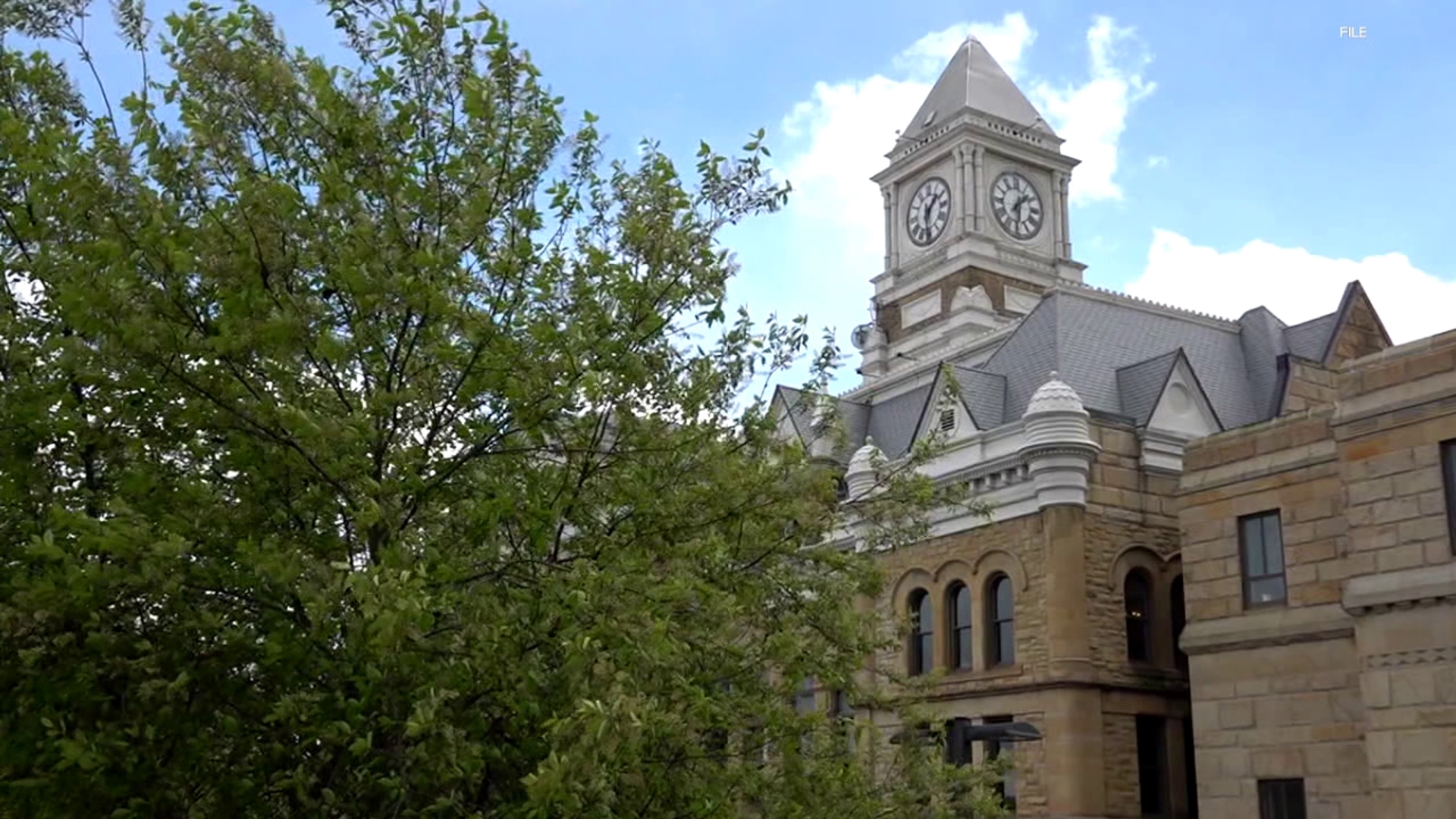 Officers responded to the courthouse in Pottsville around 11 a.m. Tuesday.
