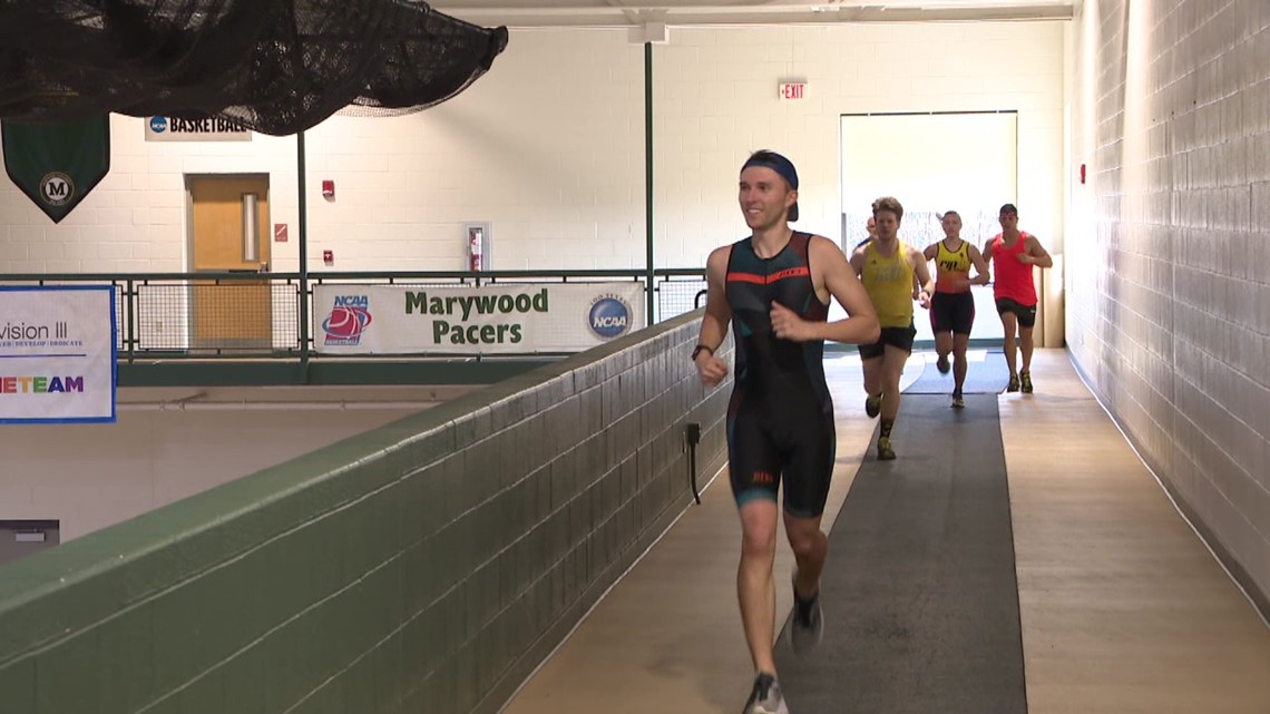 Race Under the Roof triathlon held at Marywood University - Vimarsana News