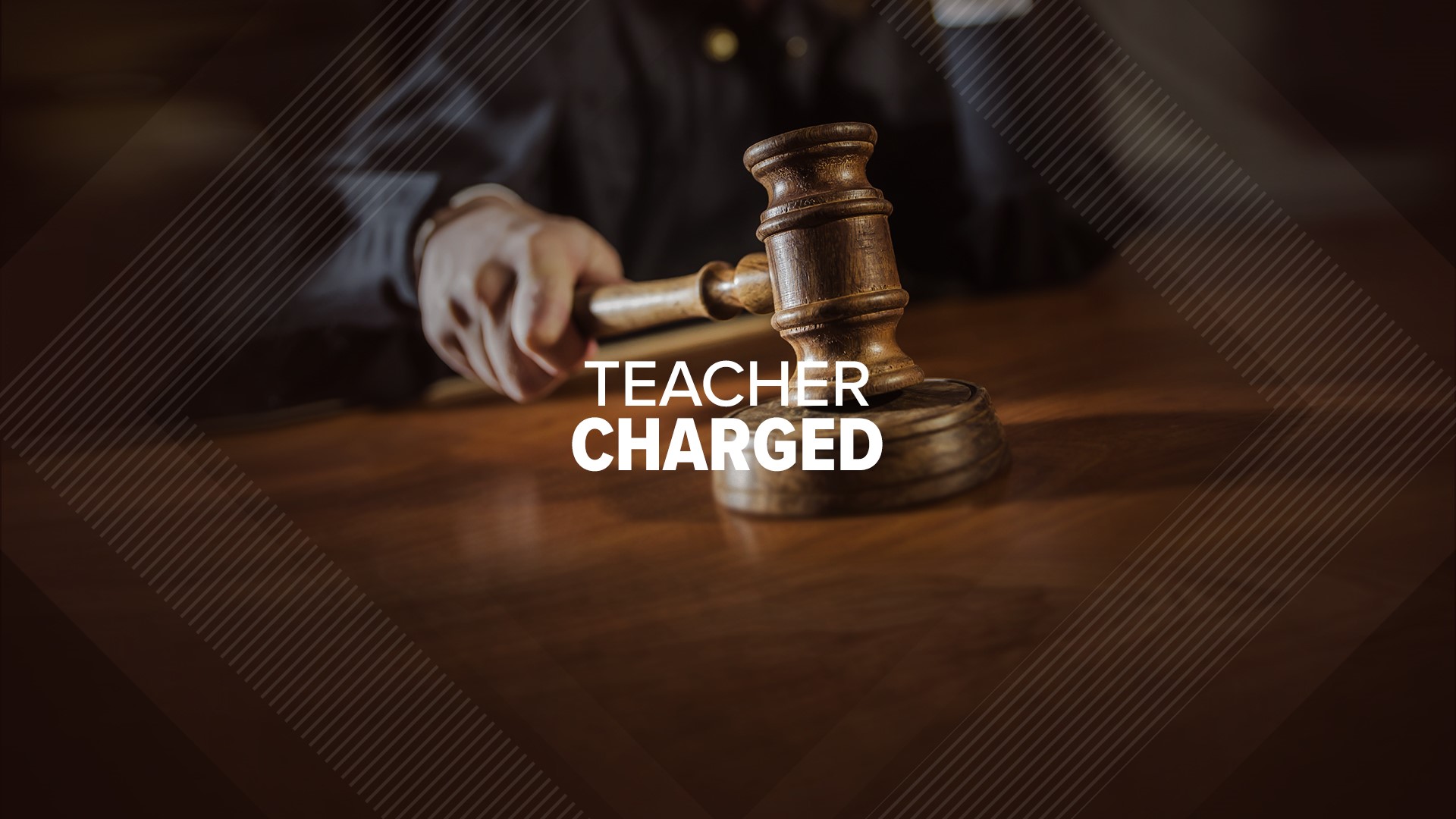 The teacher was charged Monday with corruption of minors.