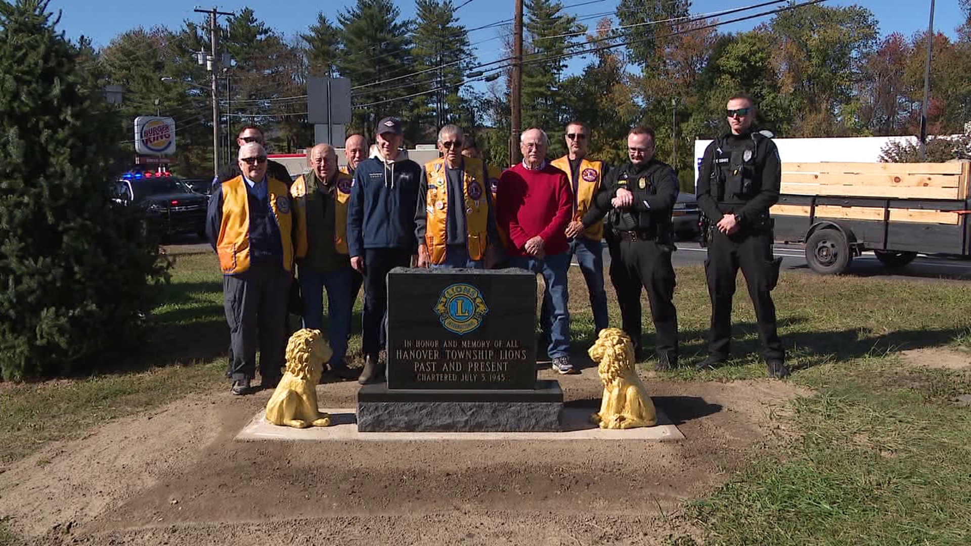 A new monument in Luzerne County represents the hard work and dedication of the Hanover Township Lions Club.