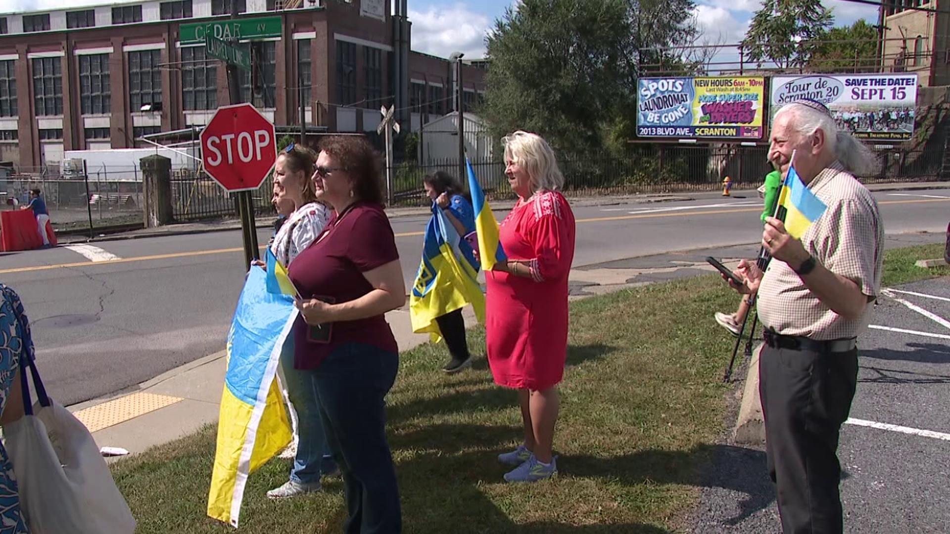 Part of Cedar Avenue came to a standstill Sunday afternoon as Scranton welcomed a very special international visitor.