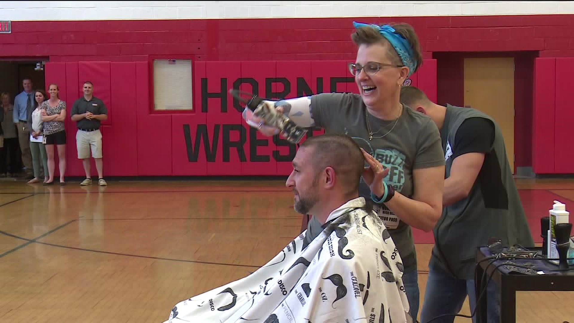 Students and Teachers Buzz Off Their Locks for Cancer