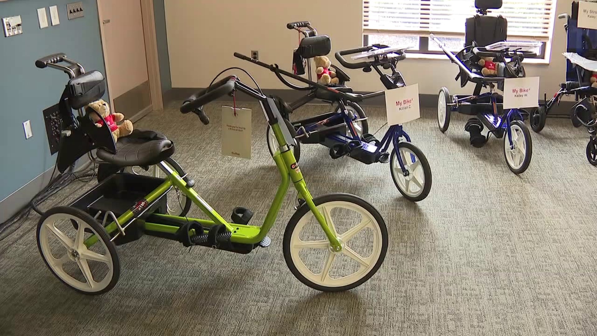 Newswatch 16's Nikki Krize shows us how children with physical limitations are getting their very own bicycles.
