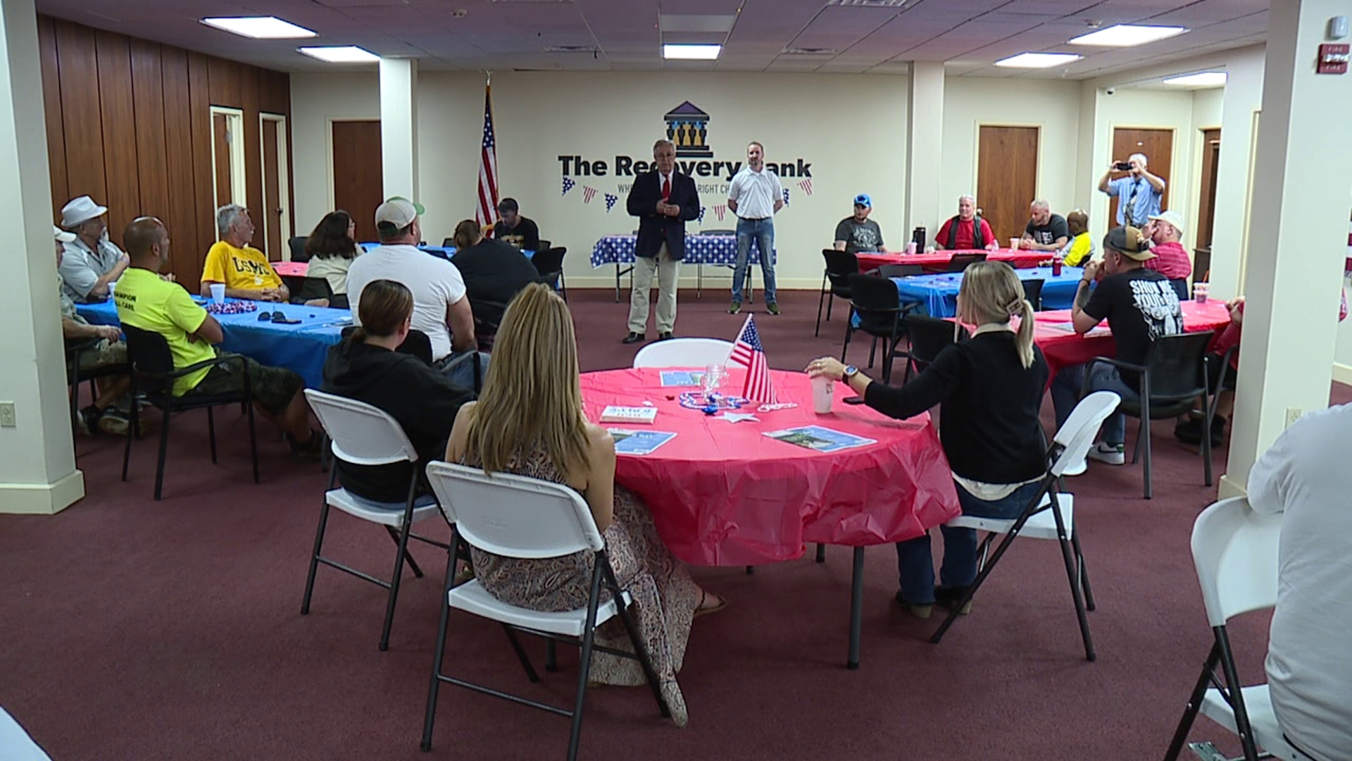 Veterans with the Lackawanna County Treatment Court held a Flag Day ceremony on Friday.