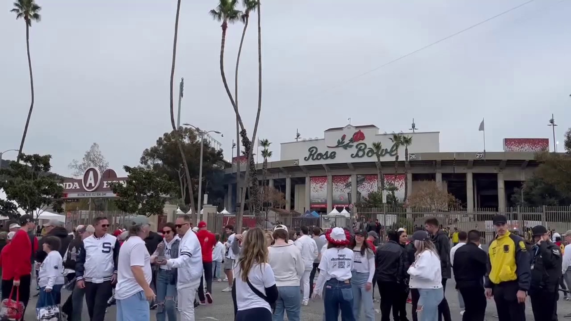 The 109th Rose Bowl is underway, and Newswatch 16's Chris Keating caught up with Penn State fans from our area who are attending the game.