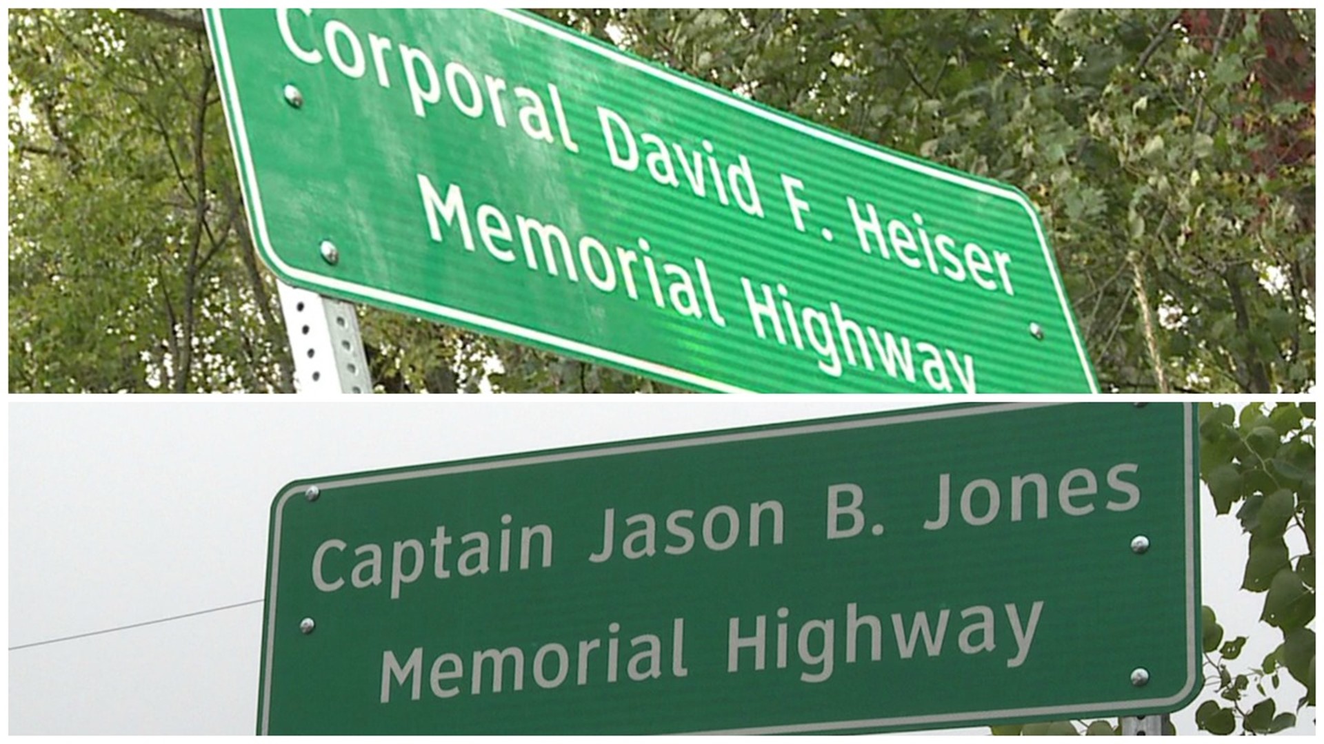 Two Soldiers Remembered by Highway Dedications