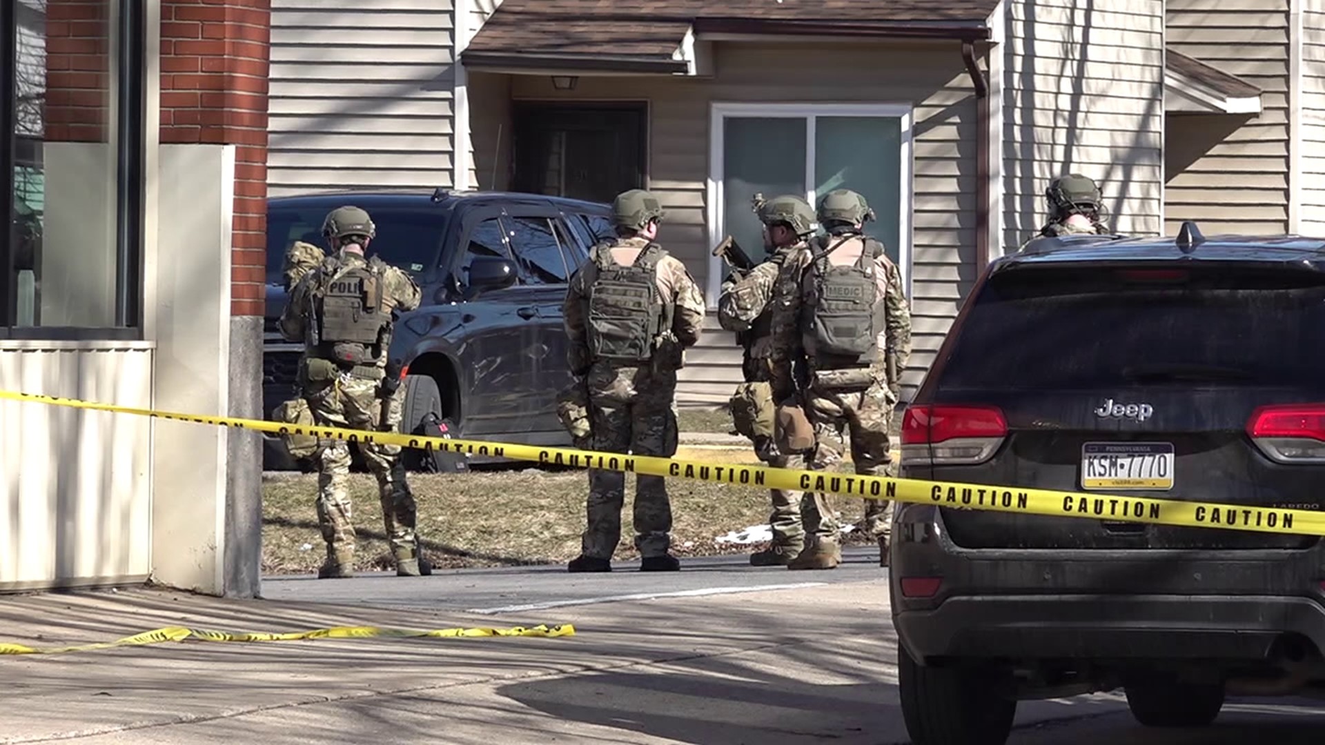 Police from several departments responded to the Timberland Apartments in Williamsport around 10 a.m. Monday morning.