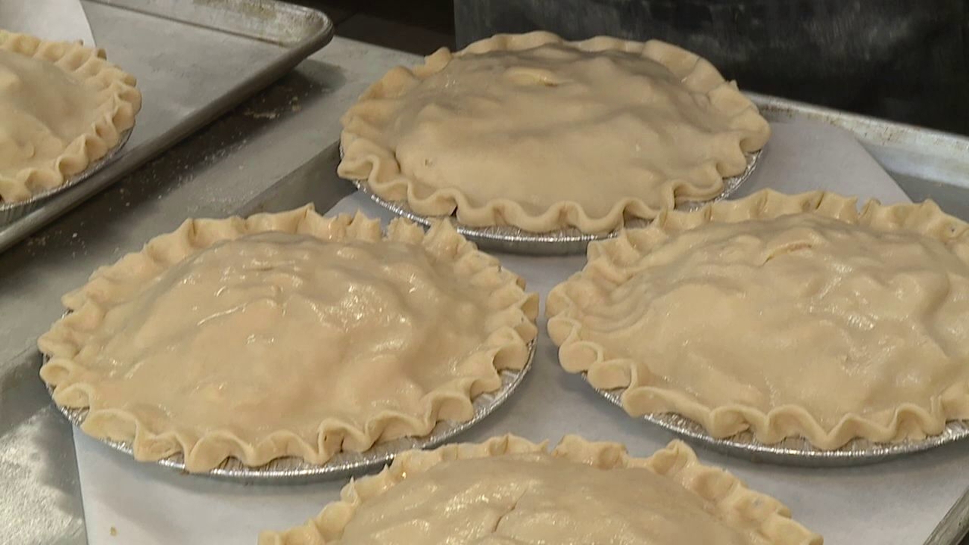 Newswatch 16's Emily Kress stopped by Miller's Orchard in Scott Township ahead of their biggest day for pie orders; Thanksgiving.