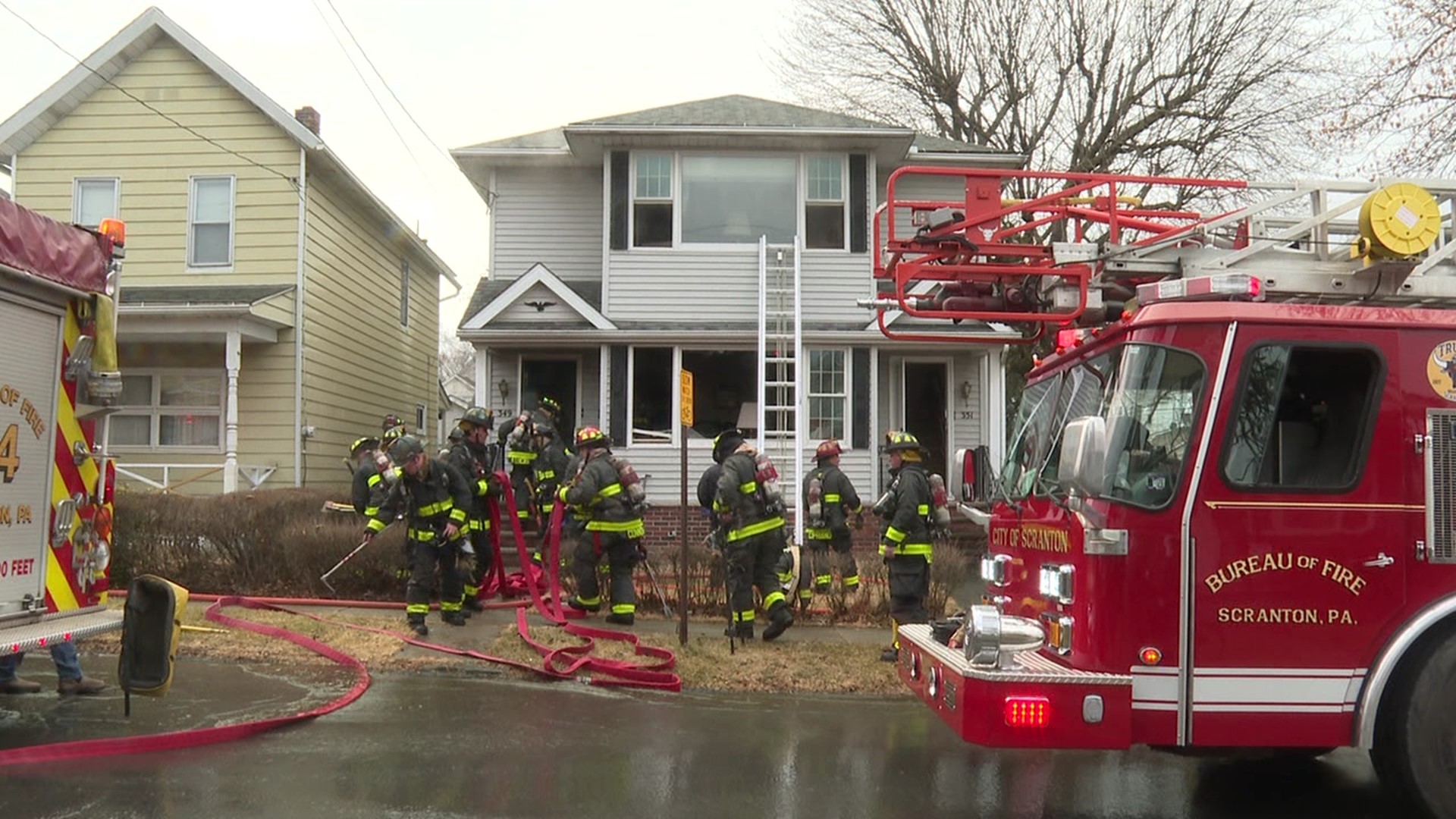 Crews believe the fire started in the kitchen but they were able to quickly knock it down.