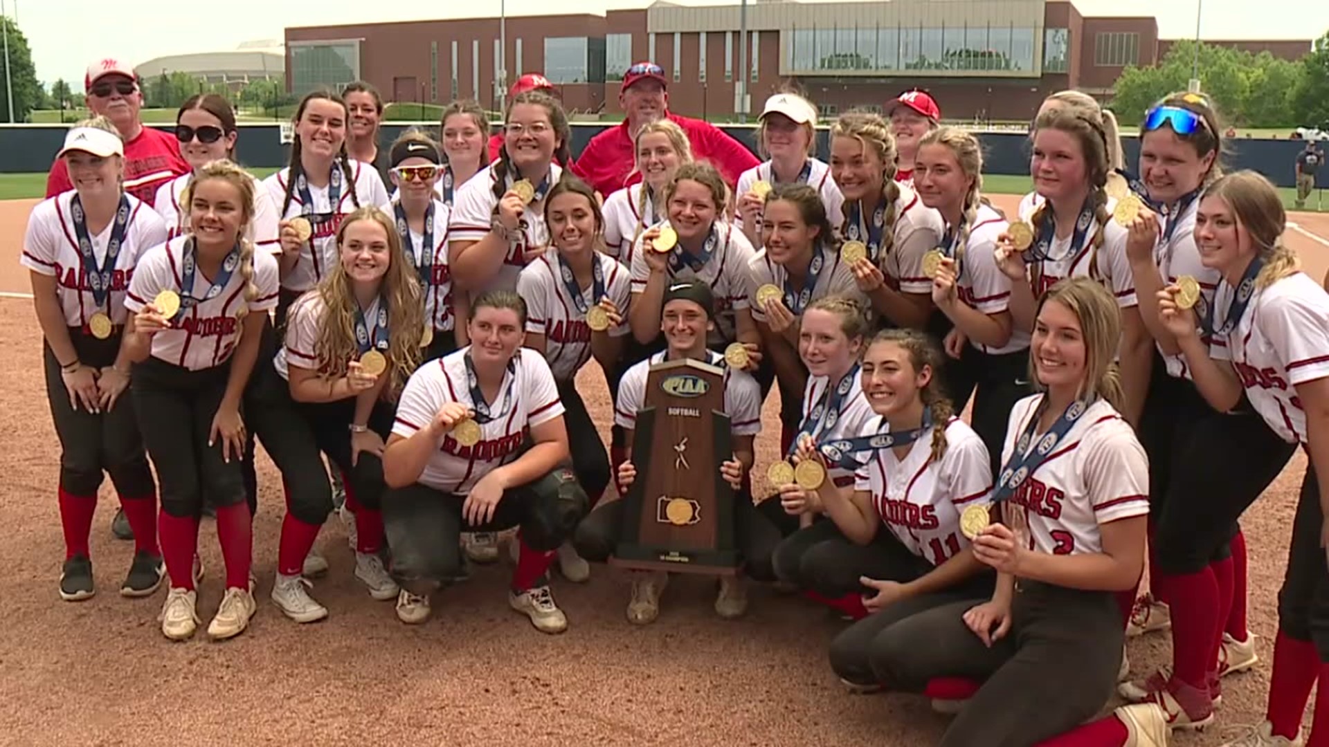 The Montgomery Red Raider softball team beat Dubois Central Catholic in the PIAA 1A state championship on Thursday.