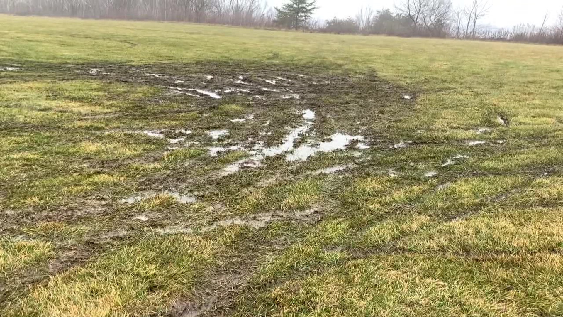 The fields used by a youth soccer club were damaged by trespassing ATVs.