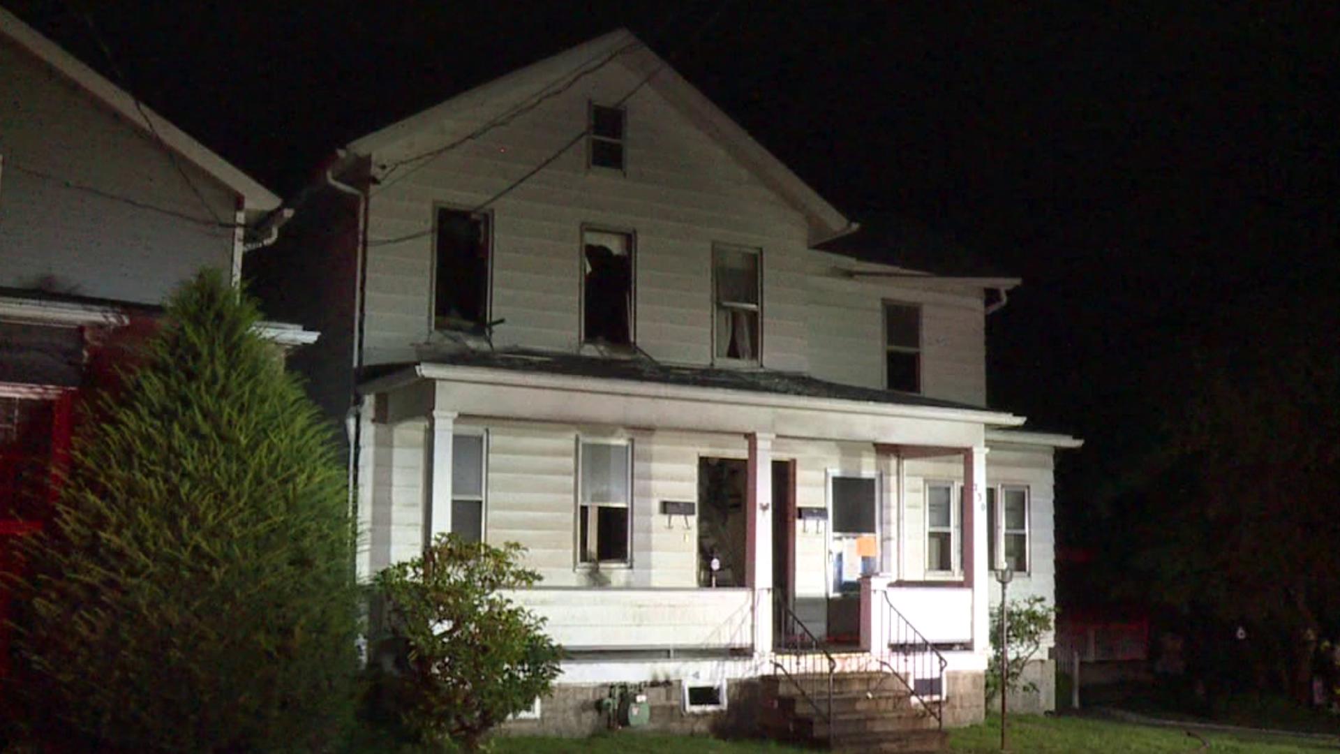 Crews were called to a vacant home on fire around 10:30 p.m. Saturday along Birch Street in Scranton. 