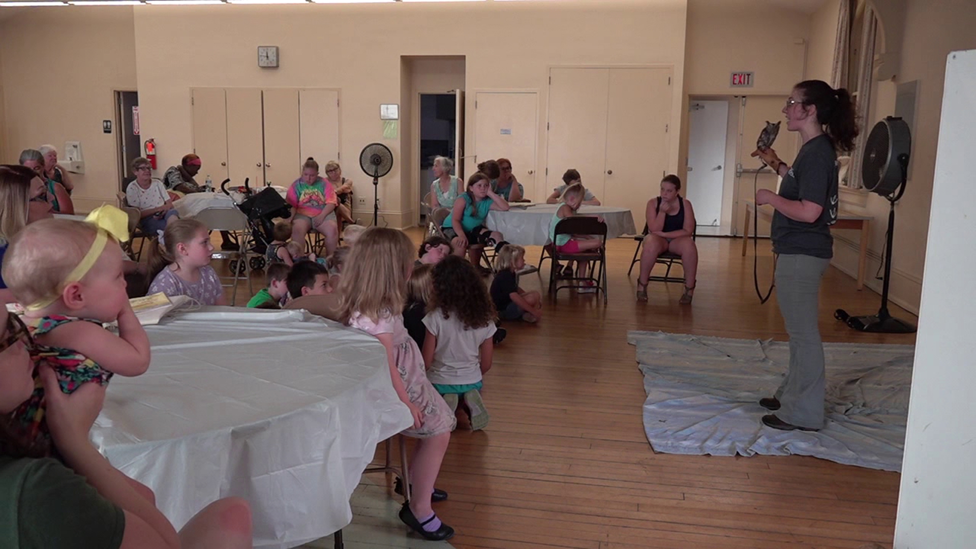 On Friday, the kids spent their last day of summer reading camp, learning about animals with Red Creek Wildlife Center workers.