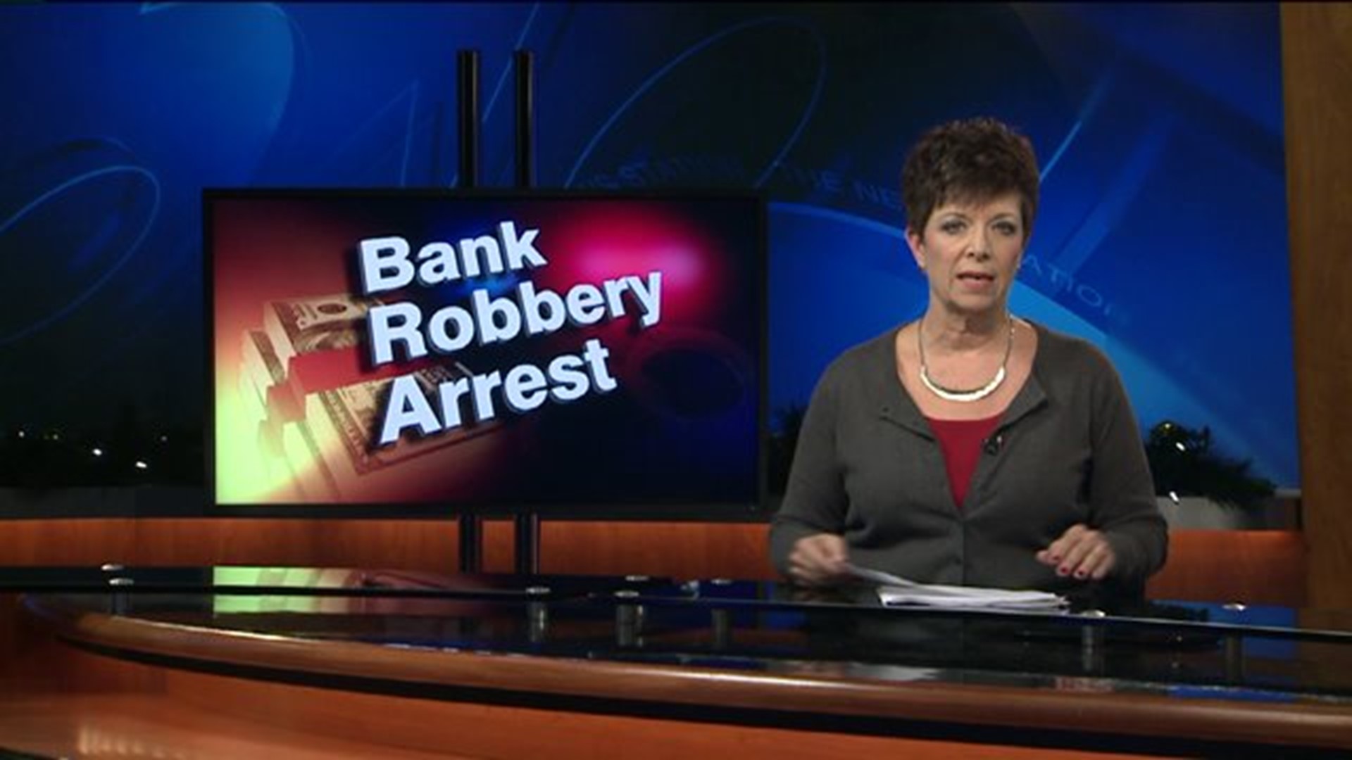 Suspected Bank Robber Behind Bars