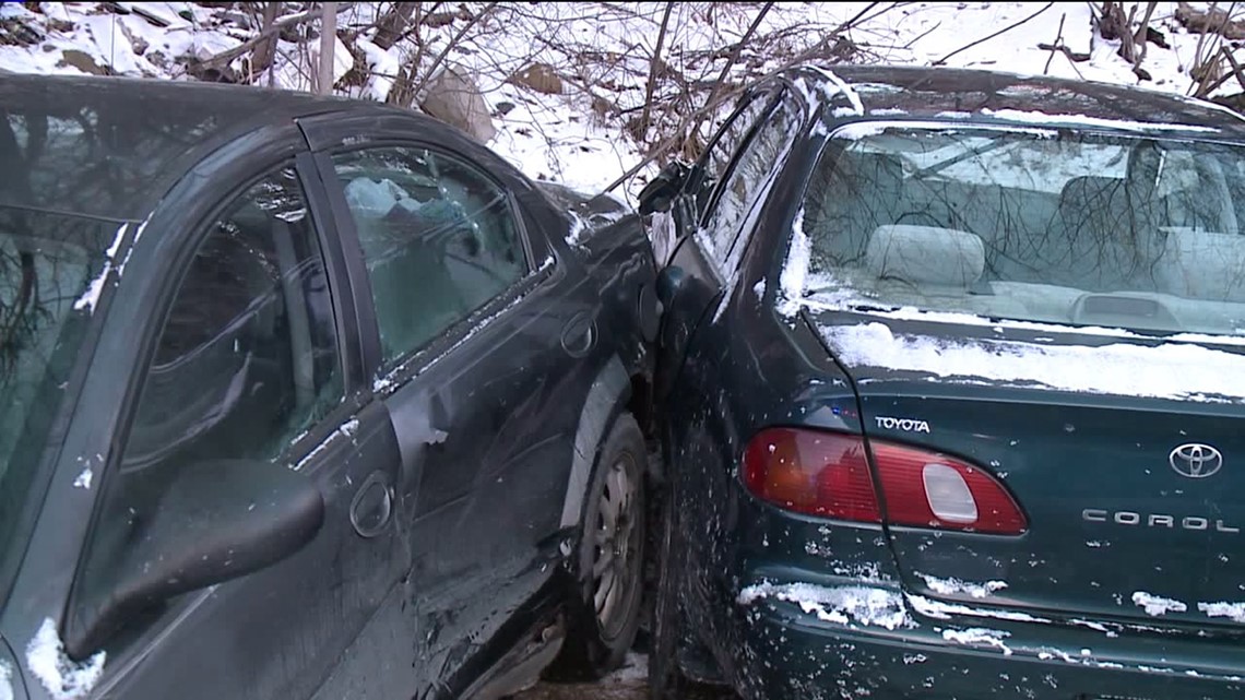 Two Cars Collide in Parking Lot in Lackawanna County