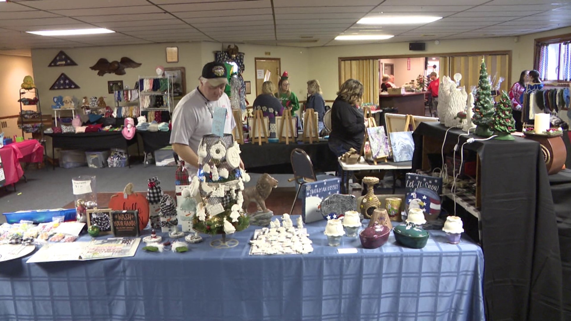 Santa paid a visit to a Christmas craft fair in Lackawanna County on Sunday.