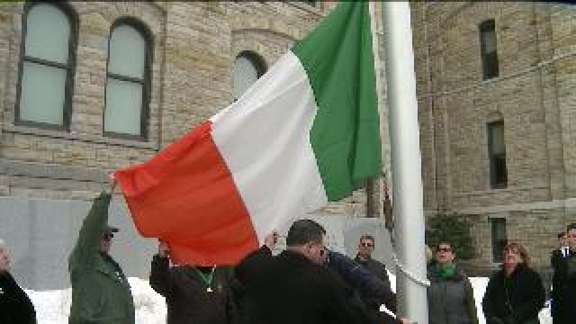 3rd Annual Flag Raising Kicks off St. Patrick’s Day Celebration