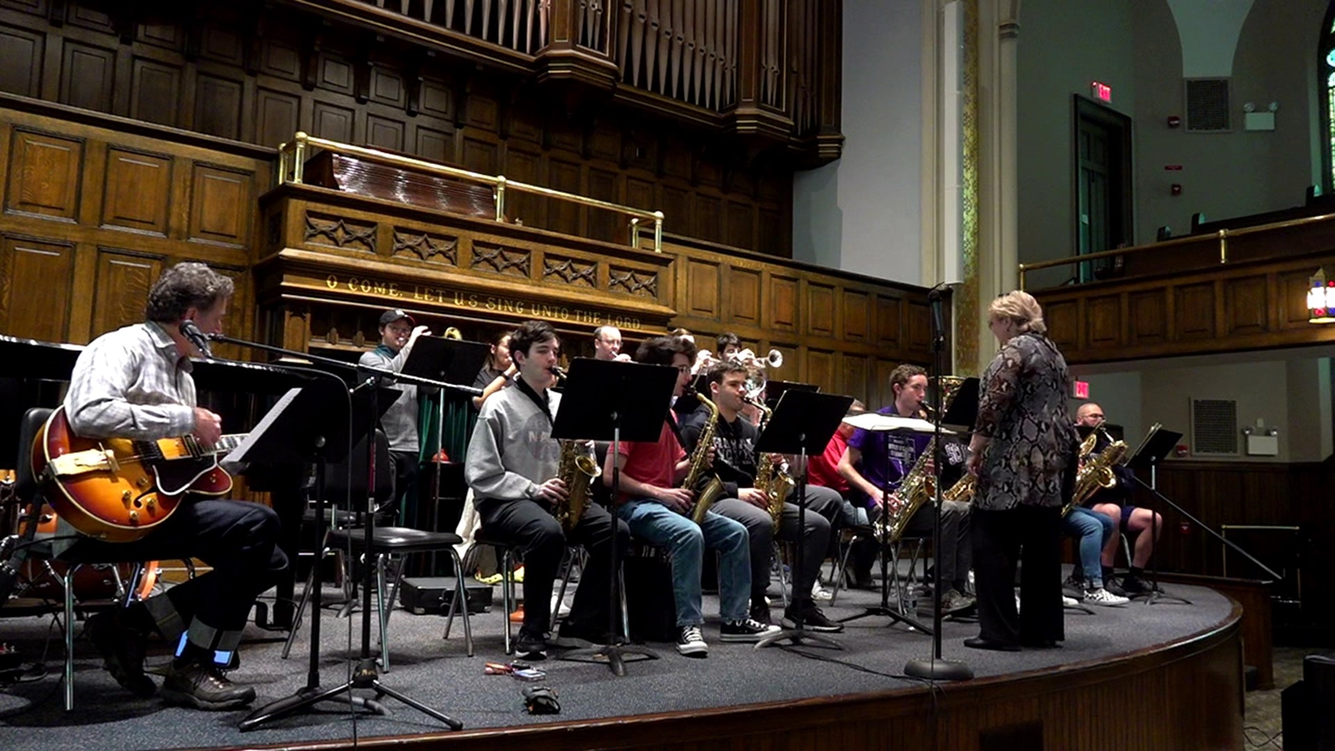 Musicians in Scranton had the opportunity to play with a special guest Sunday night.