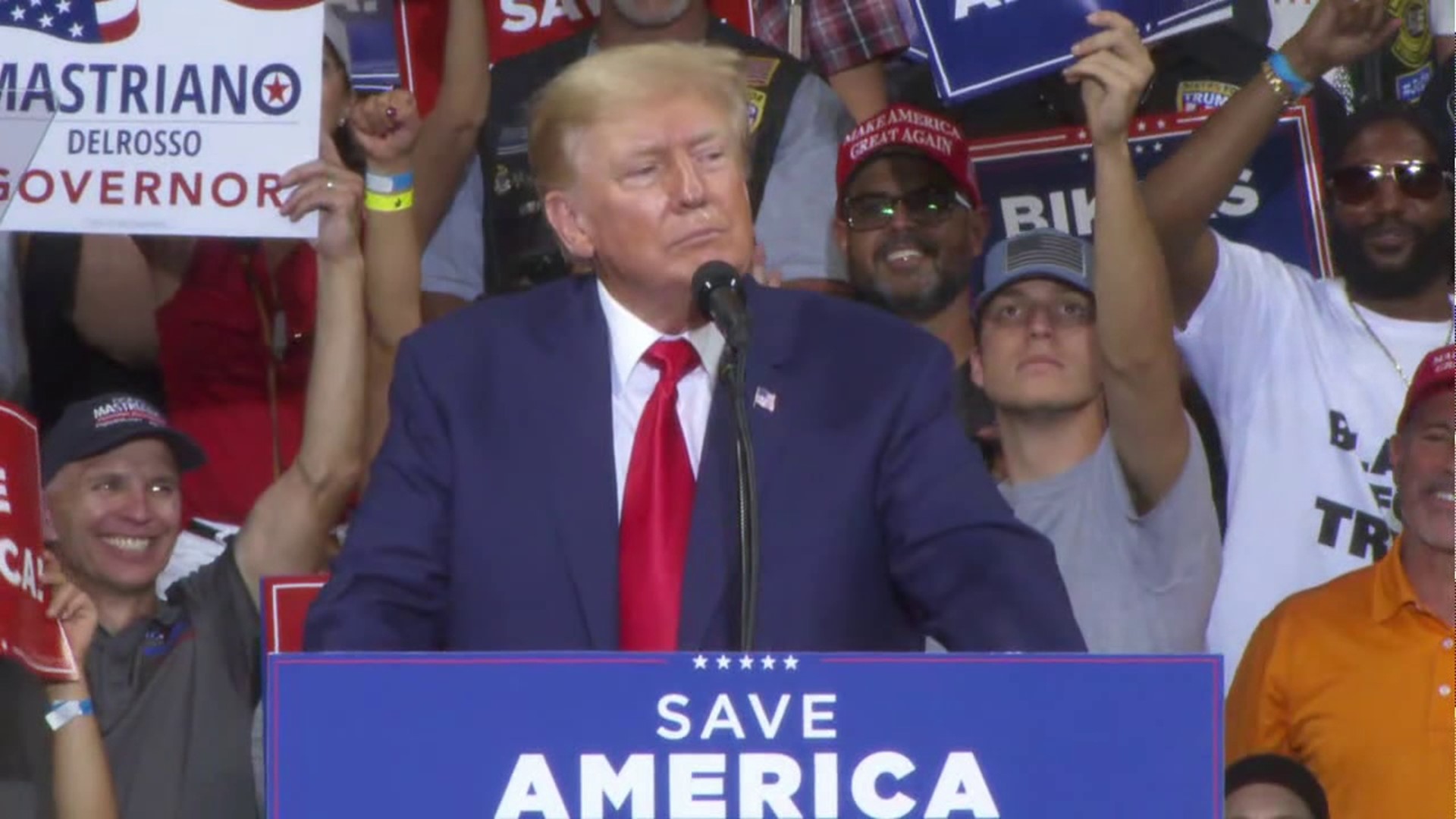 All eyes were on Luzerne County Saturday night as former President Trump hosted a 'Save America' rally in Wilkes-Barre Township.