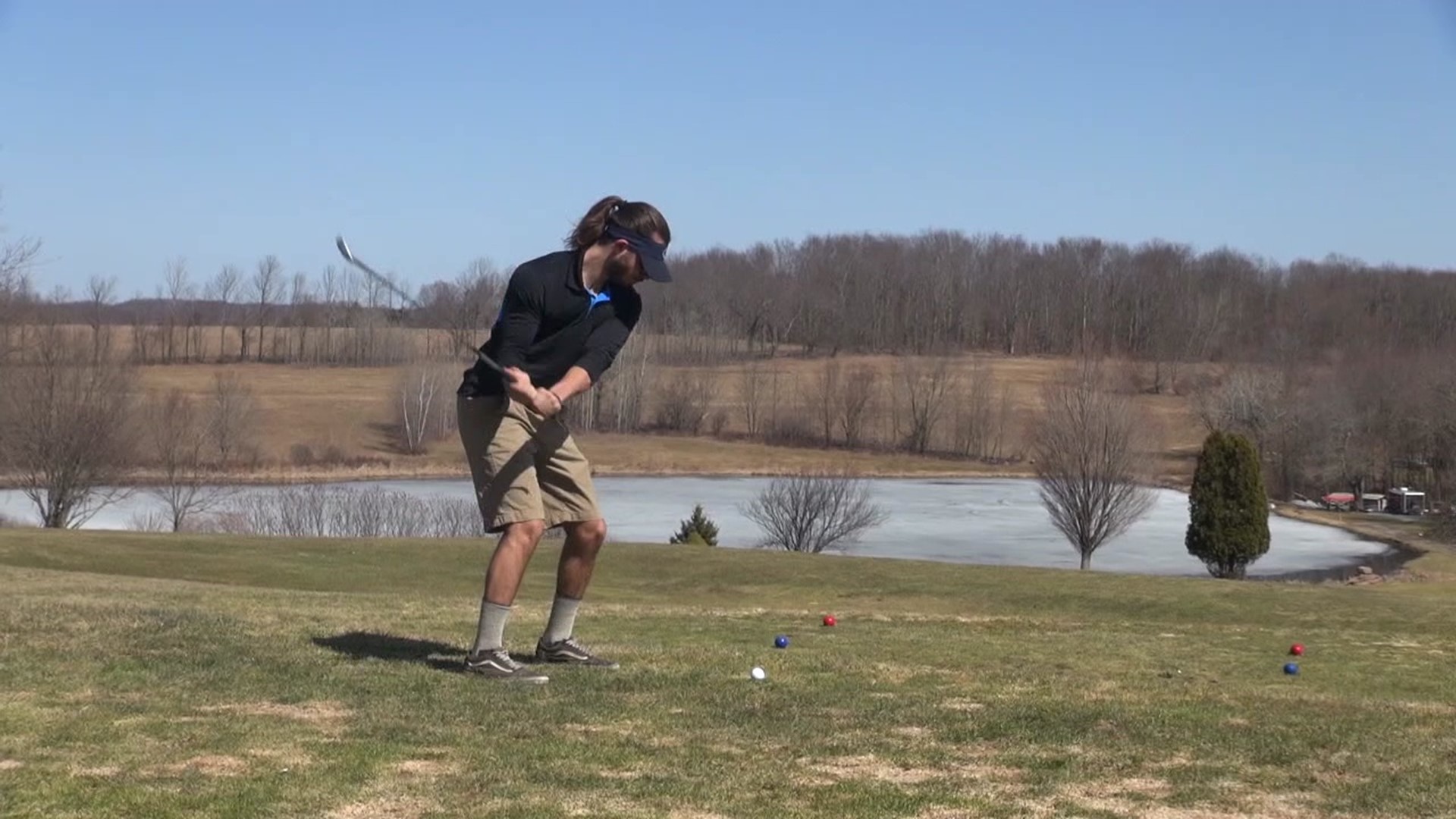 Newswatch 16's Courtney Harrison found a few golfers playing a round in Wayne County while taking advantage of the warm temperatures.