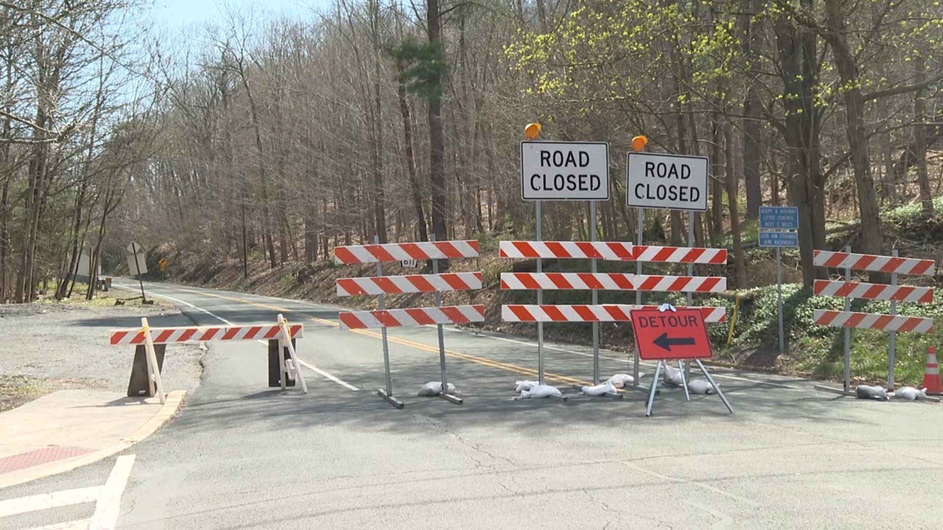 Three miles of Route 611 are closed; business owners in the area want people to know they're open.