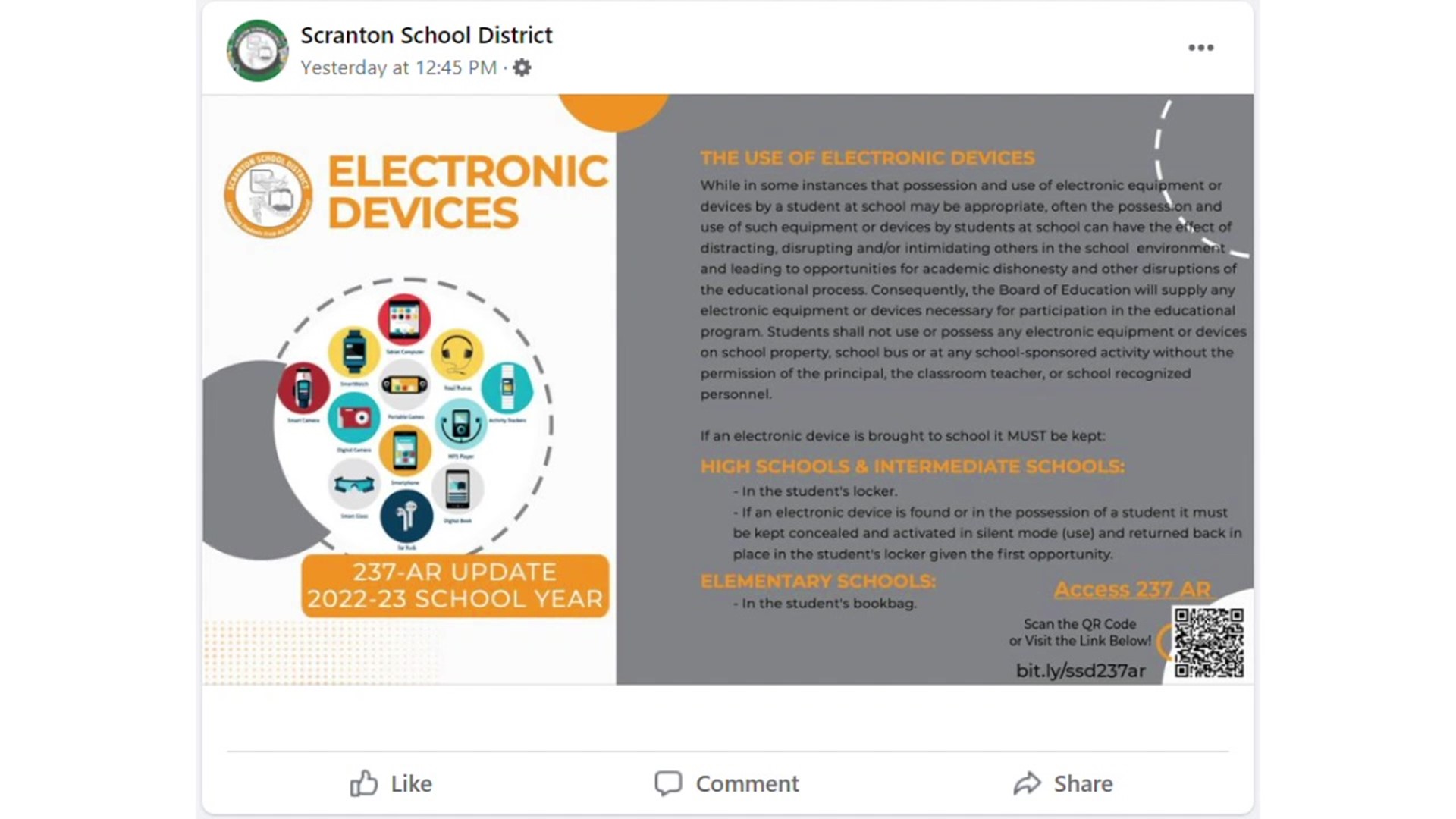 Put your phones away. That’s the message to students in the Scranton School District after new restrictions on electronic devices and bags on school grounds.