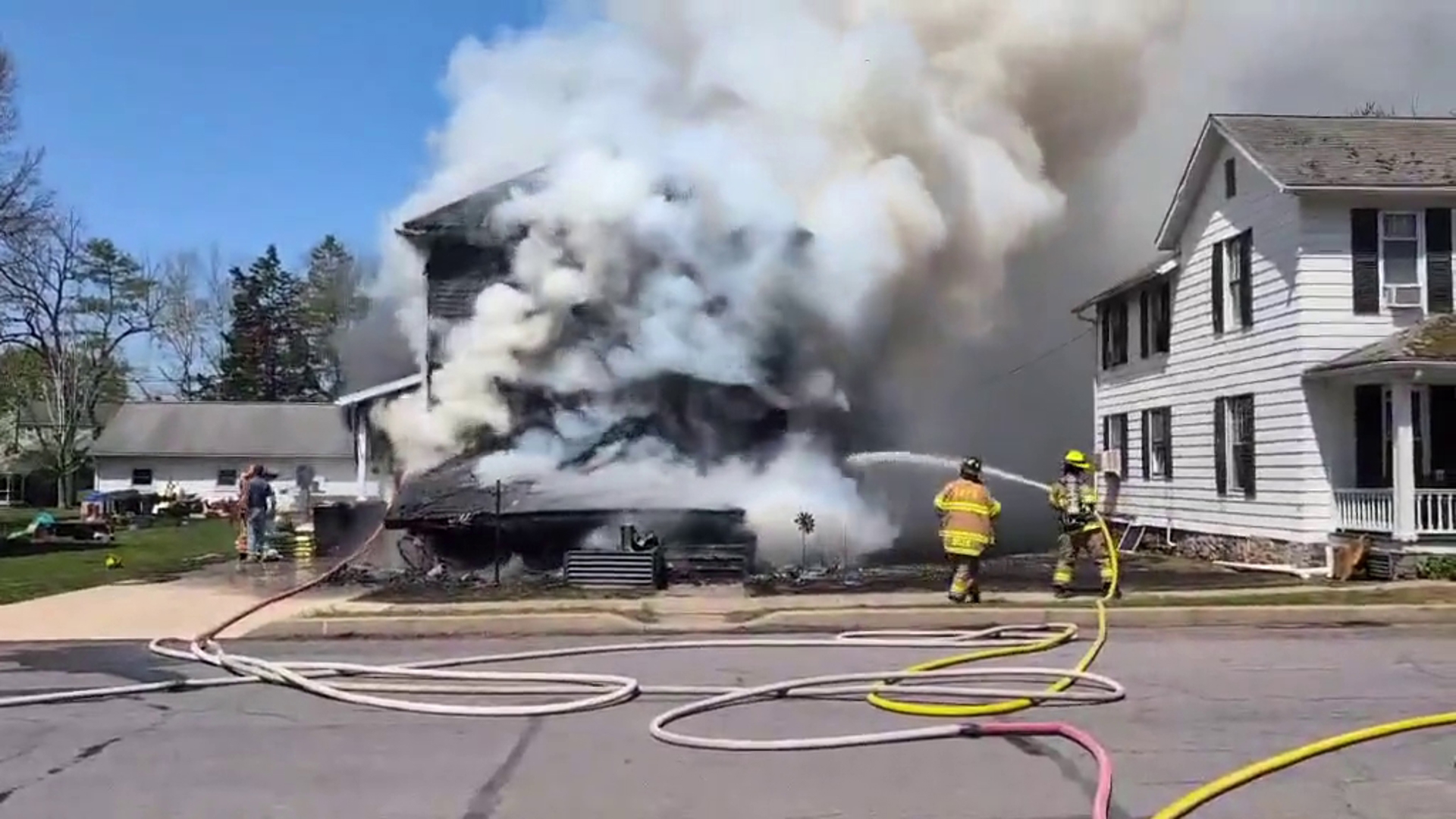 Flames tear through home in Hughesville | wnep.com