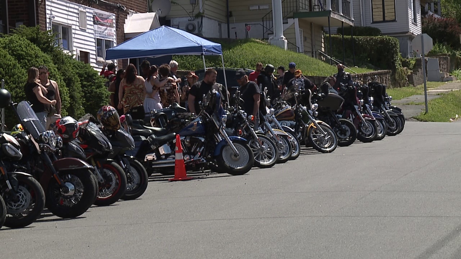 The fundraiser was held in Scranton Sunday afternoon for Chris 'Wolf' Clarke.