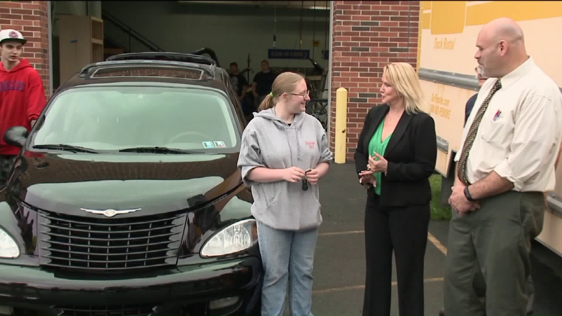 School Fixes, Donates Car to Student