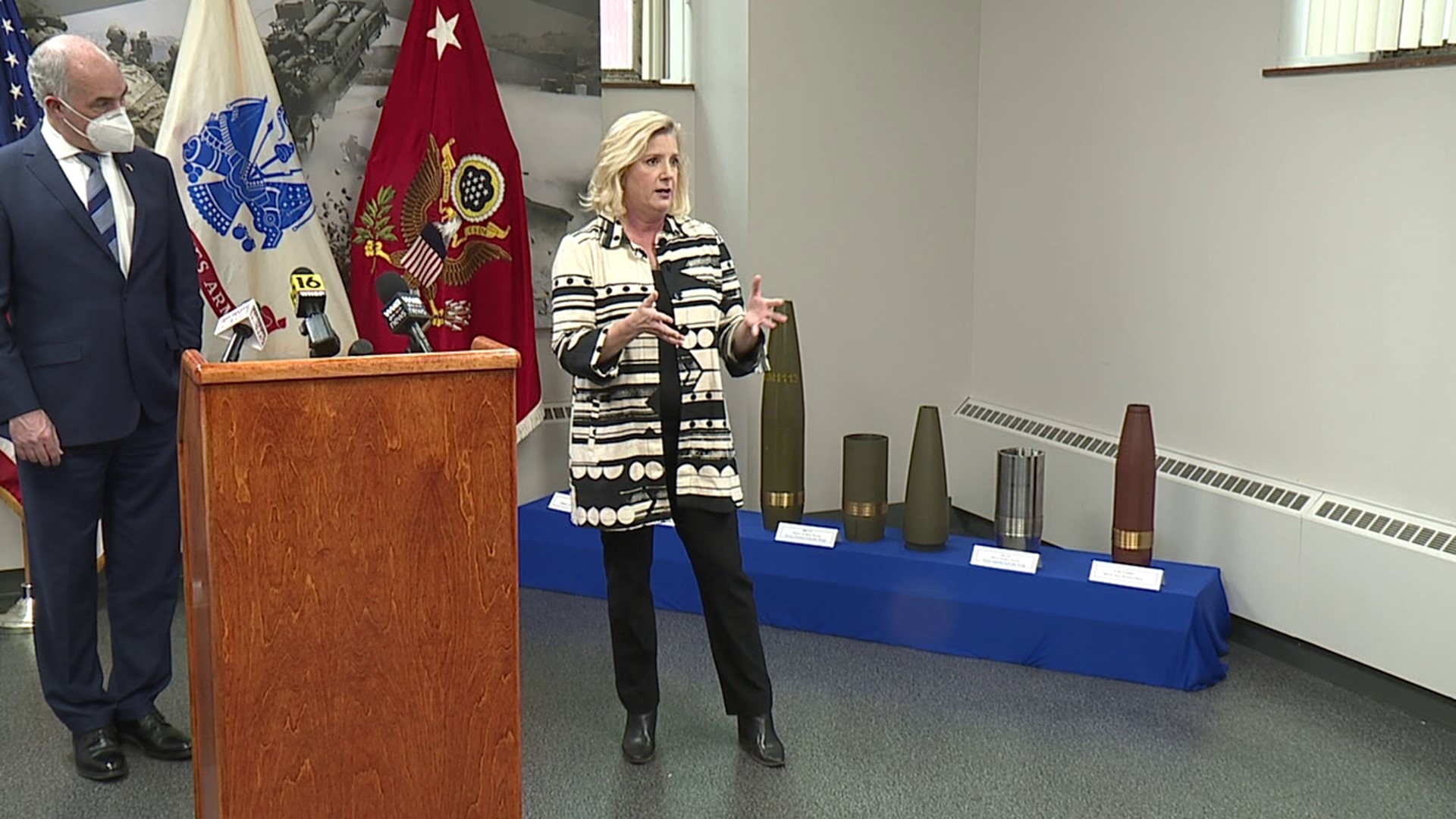 Secretary of the U.S. Army Christine Wormuth toured the Scranton Army Ammunition Plant Monday.