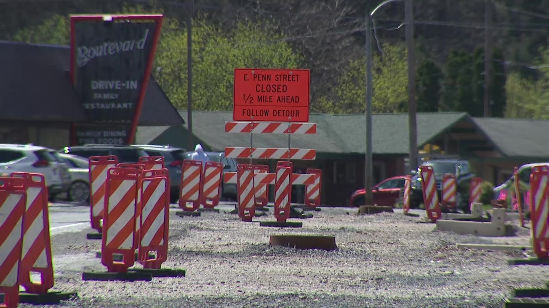 A project to widen and improve a busy road in Carbon County is causing headaches for drivers and businesses.