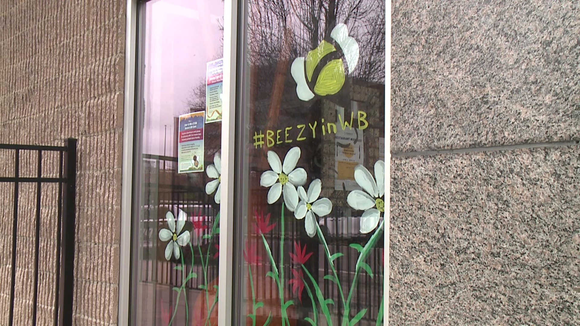 Some busy bees have been working hard on an art campaign, putting their work on display throughout downtown using a unique canvas.
