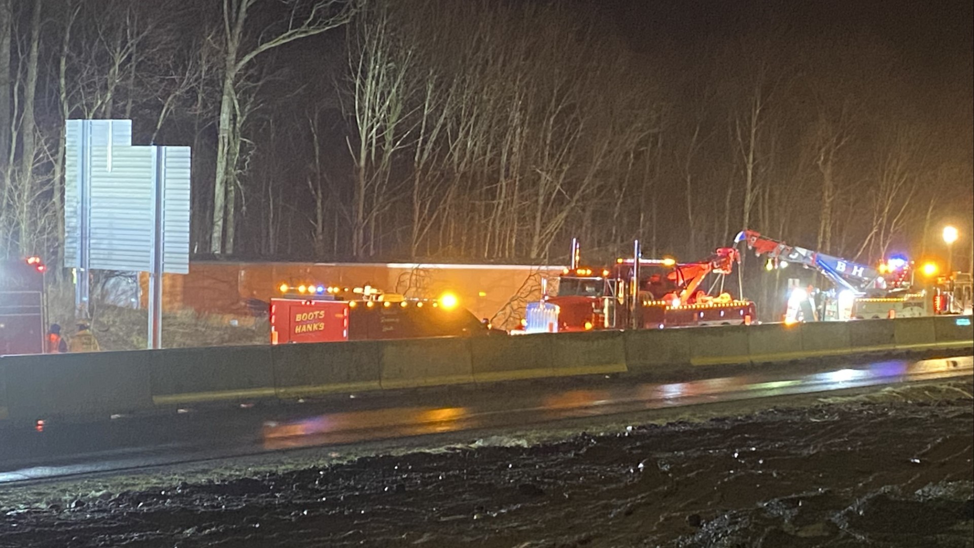 PennDOT says about a 4-mile stretch of the interstate was closed on Tuesday morning as crews responded to the crash in Pike County.