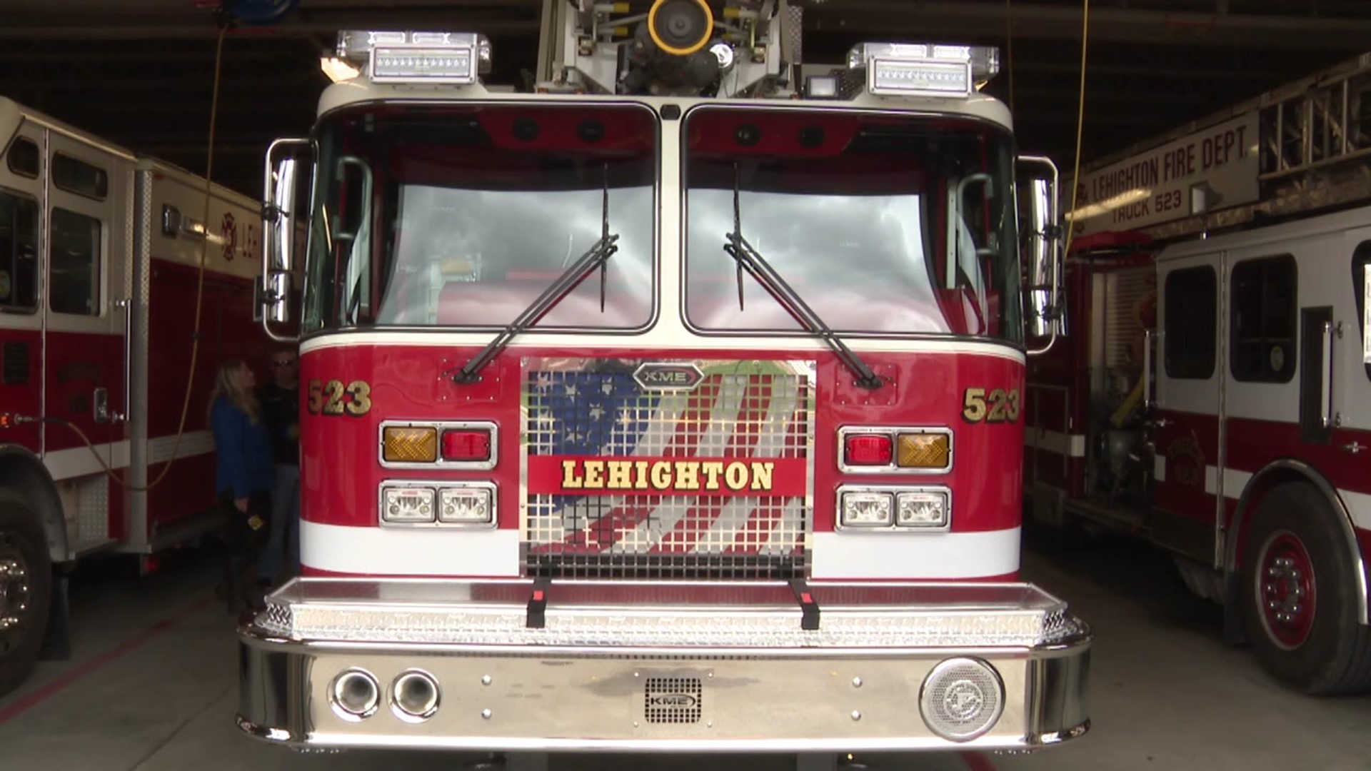 The last truck to roll off the assembly line will stay close to home with the Lehighton Fire Department.