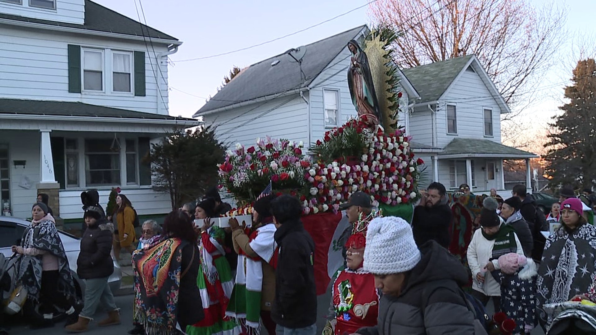 The procession marking the Feast of Our Lady of Guadalupe began on Ketchum Street in Wilkes-Barre on Tuesday.