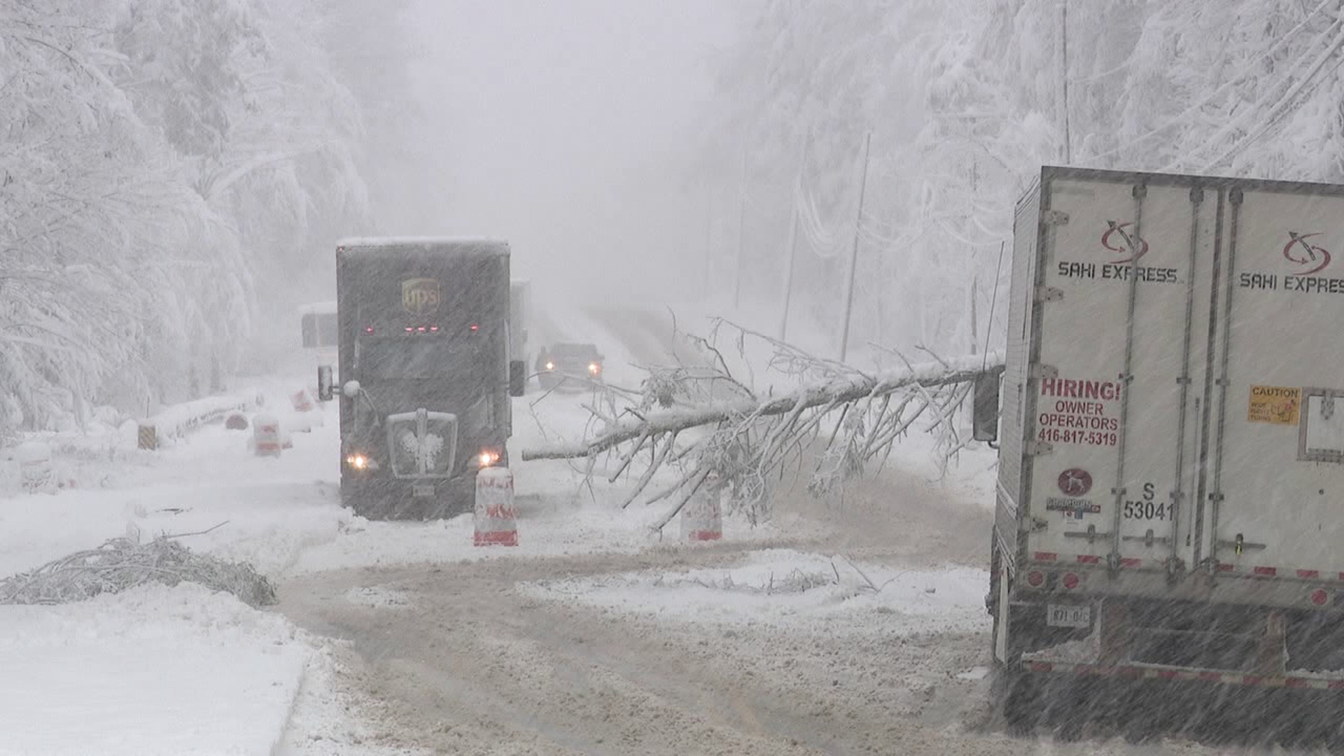 The season’s first snowstorm hit Scranton’s East Mountain hard, causing disruptions throughout the morning.