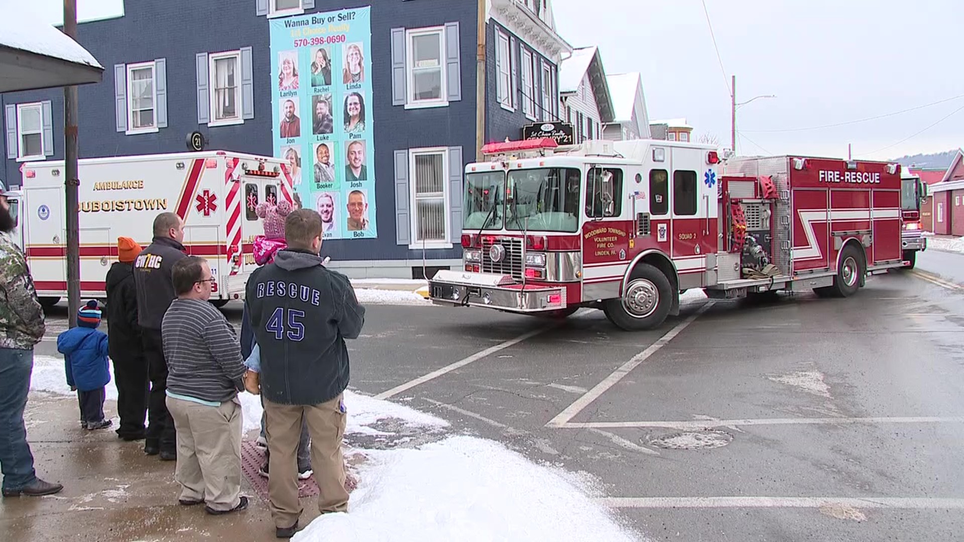 Friends and family bid a final farewell to a firefighter who was killed in a double homicide last week in Williamsport.