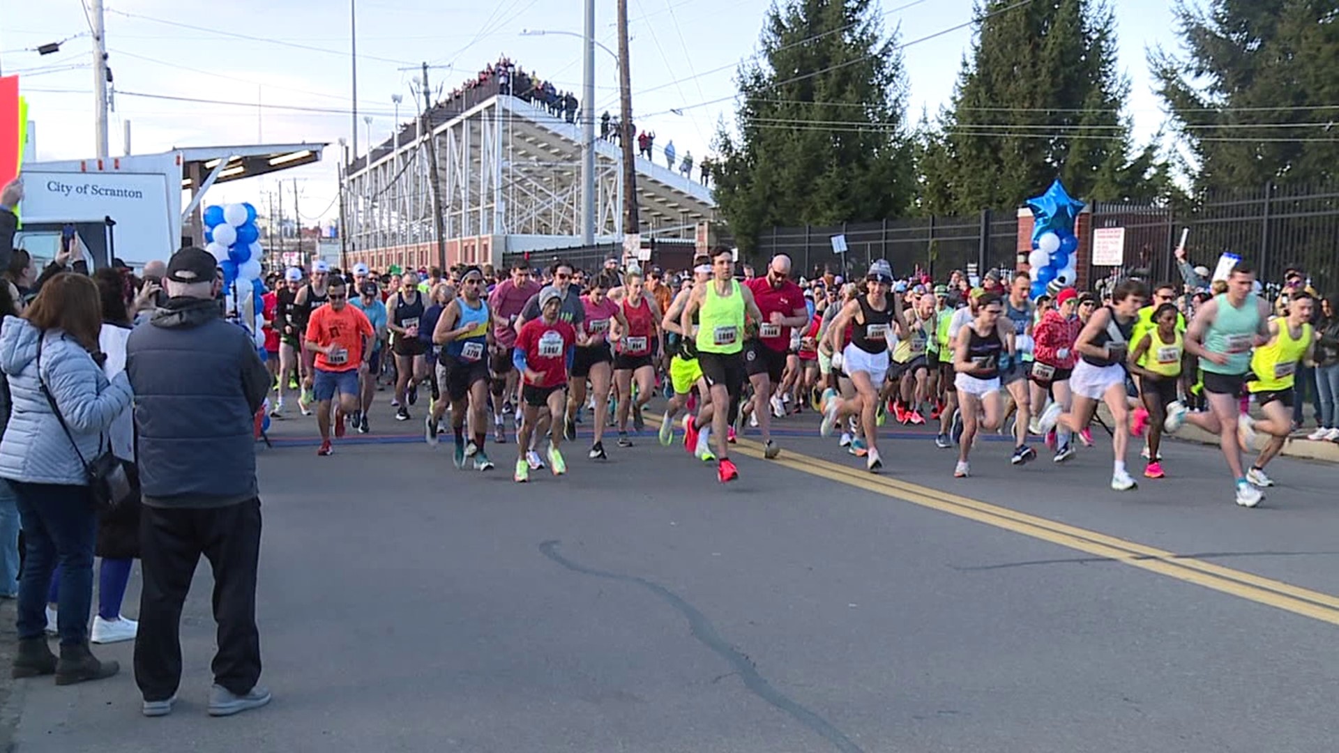 More than 1,000 runners took part in the Scranton Half Marathon on Sunday.