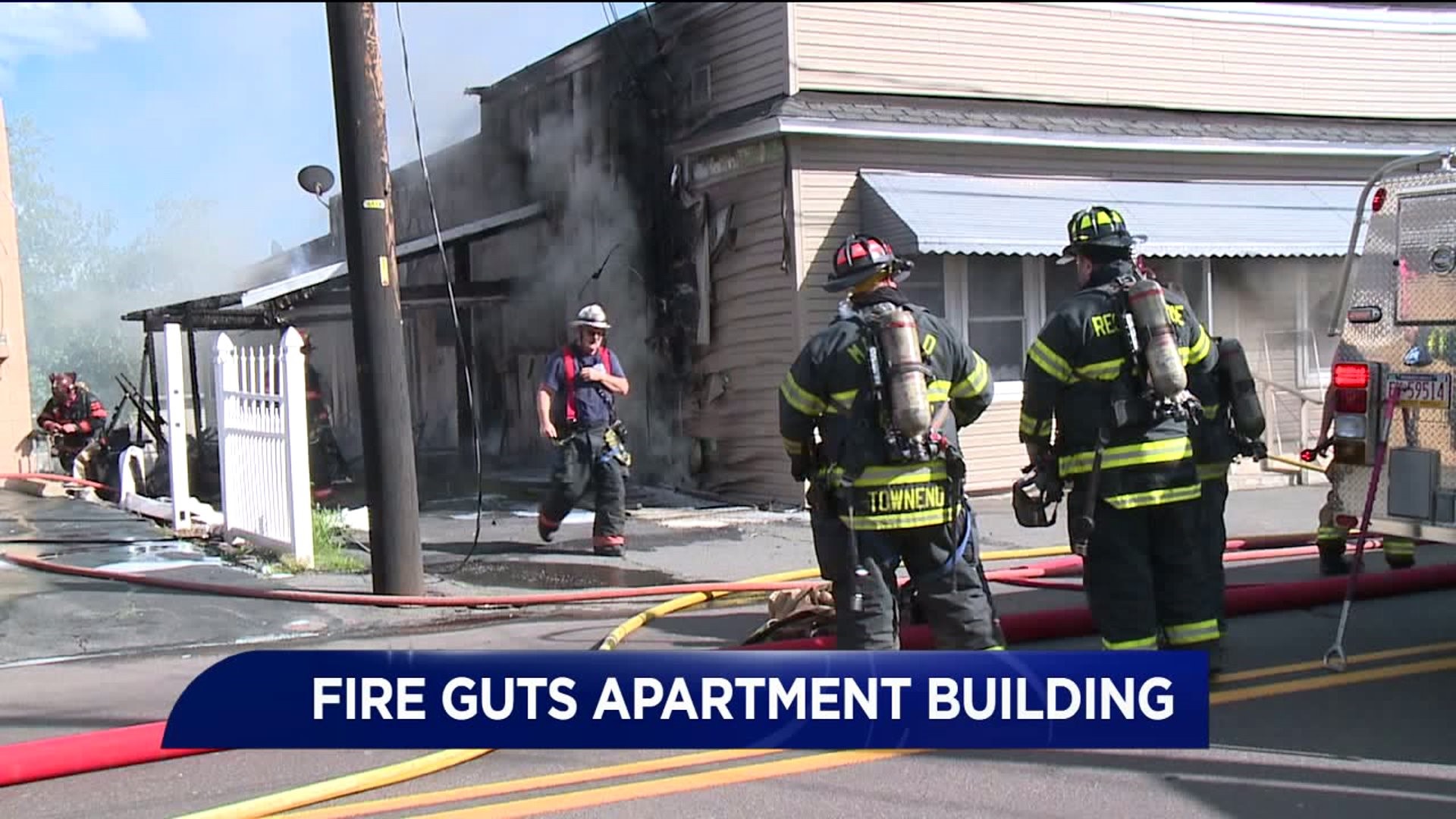 Fire Guts Apartment Building in Peckville