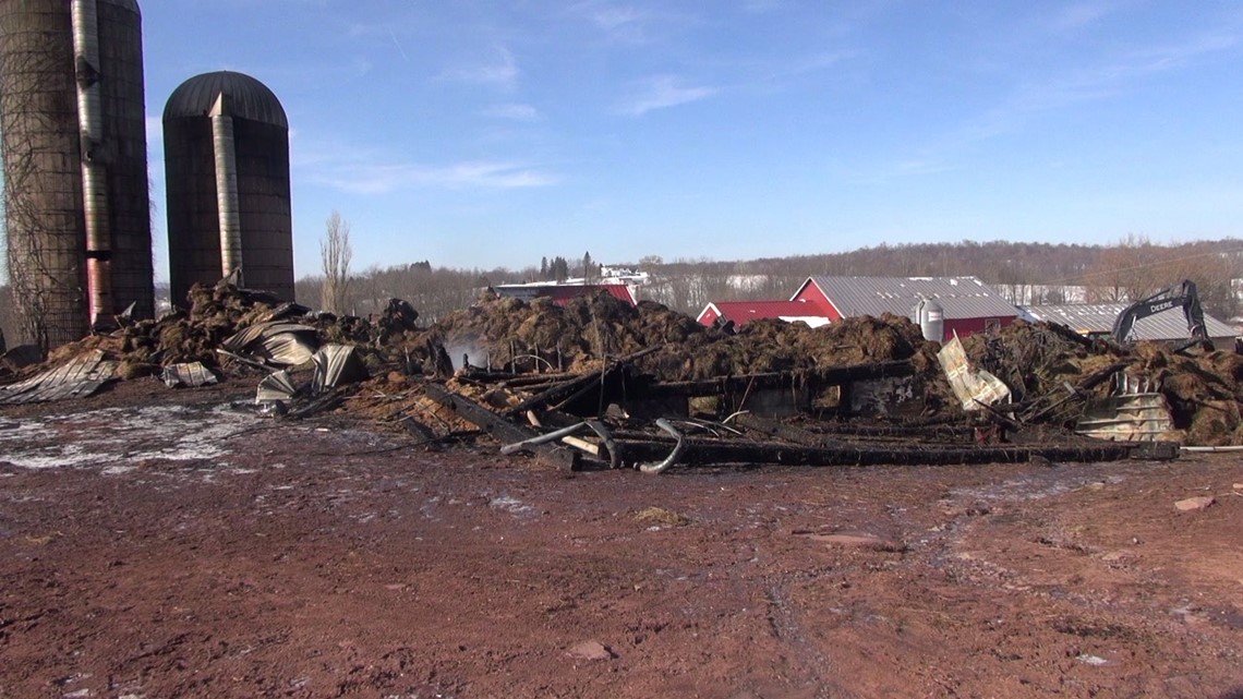 Dairy Farm Devastated by Flames