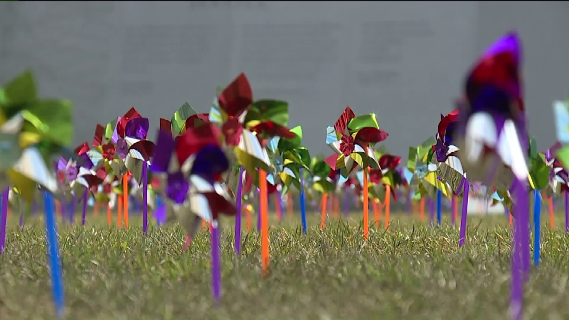 Pinwheels Cover Courthouse Lawn for Child Abuse Prevention Month