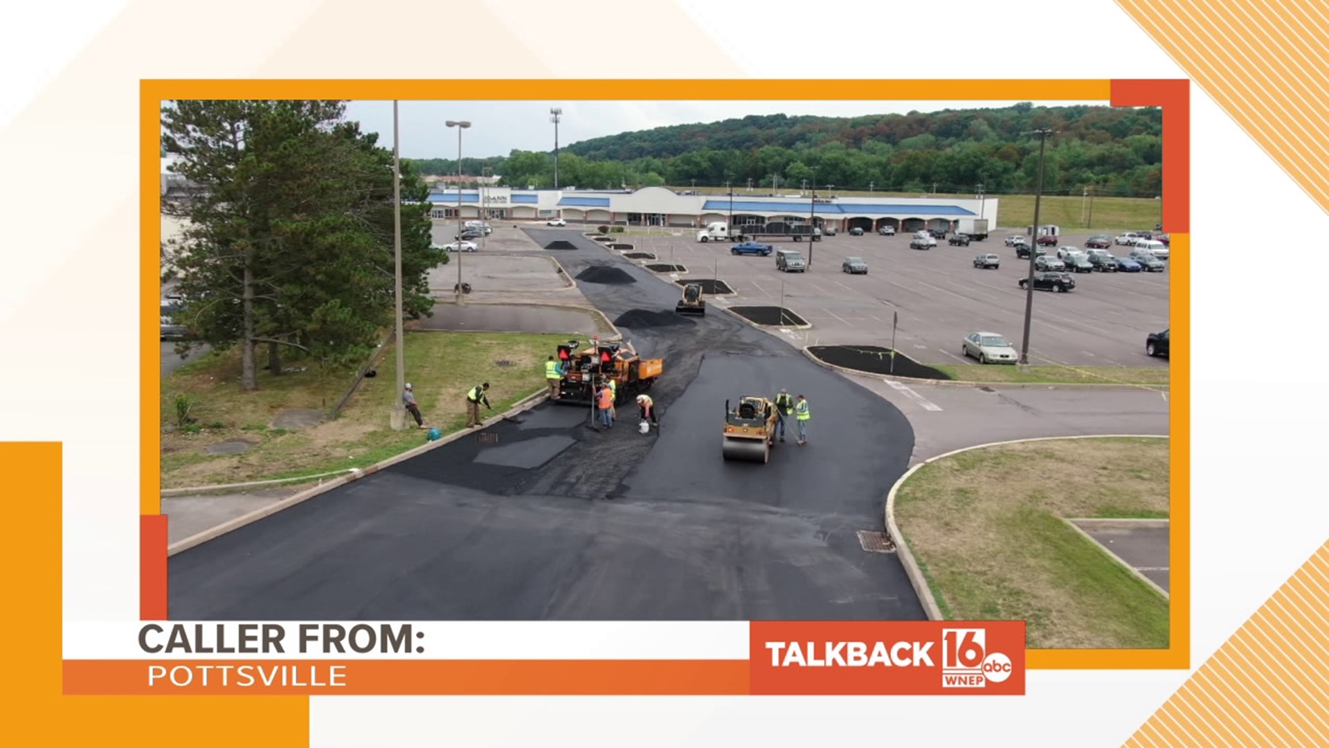 A caller from Pottsville is commenting on the recent paving in Edwardsville.