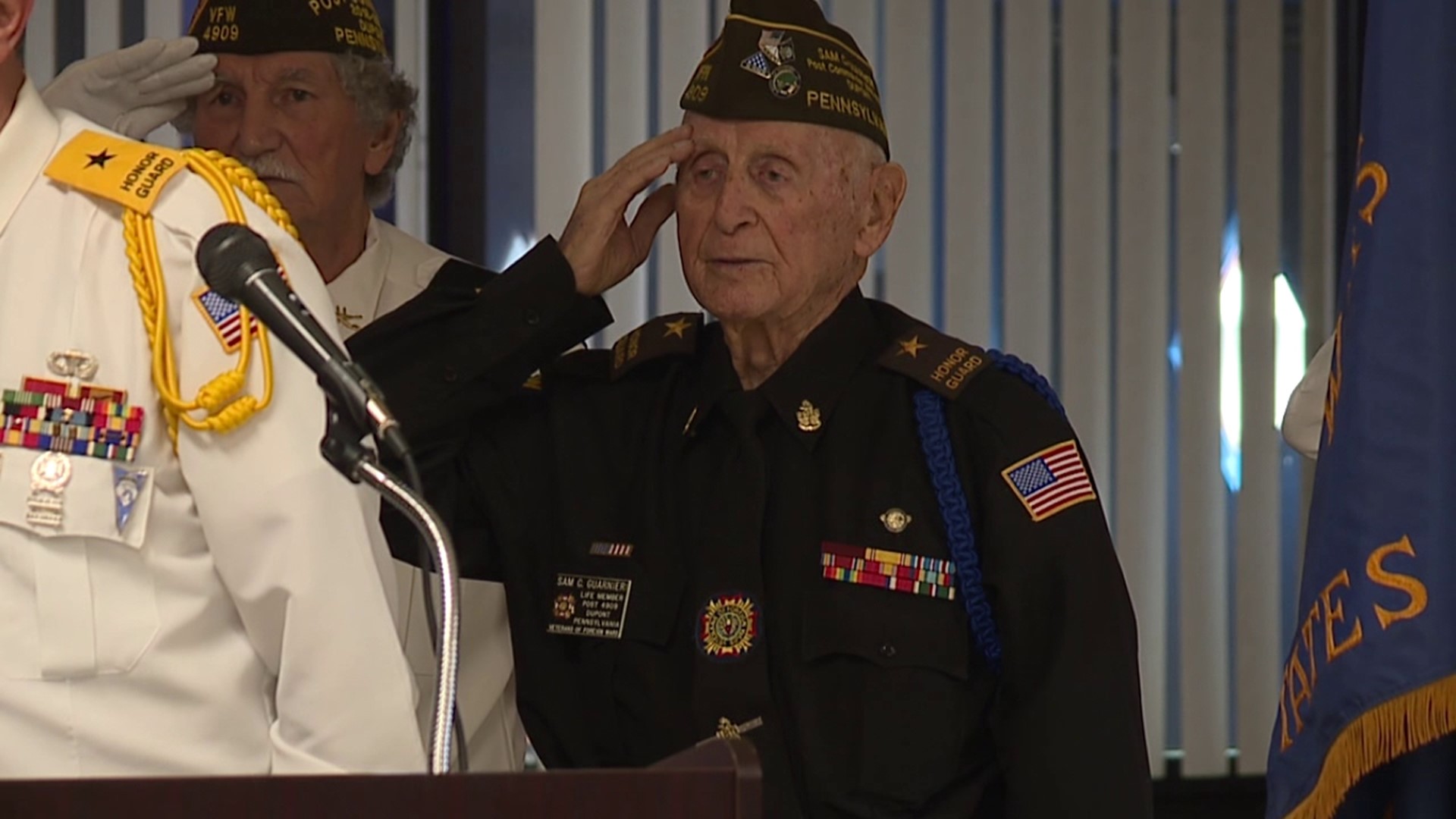 Newswatch 16's Emily Kress introduces us to a World War II veteran from Luzerne County who continues to serve his country at the age of 97.