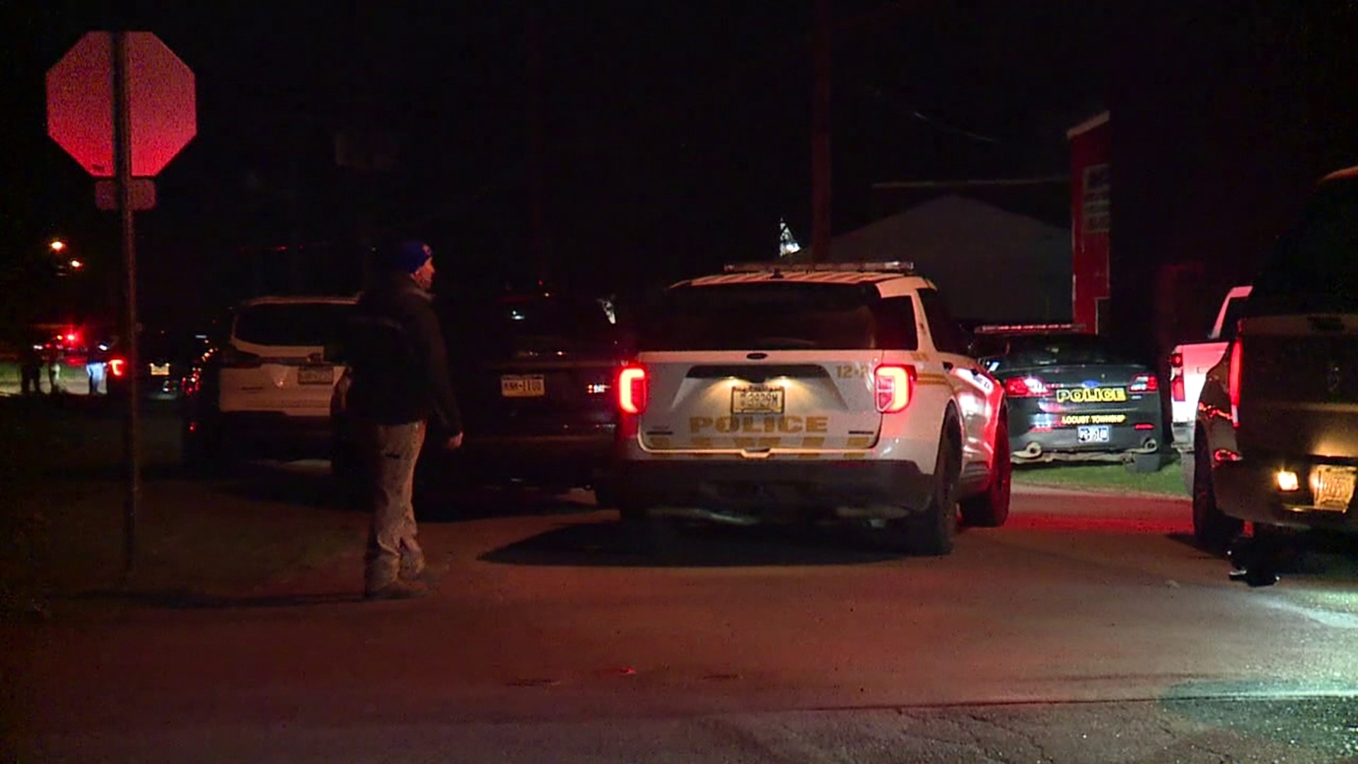 Police in Columbia County shut down a street in Mifflinville Tuesday night after a standoff.