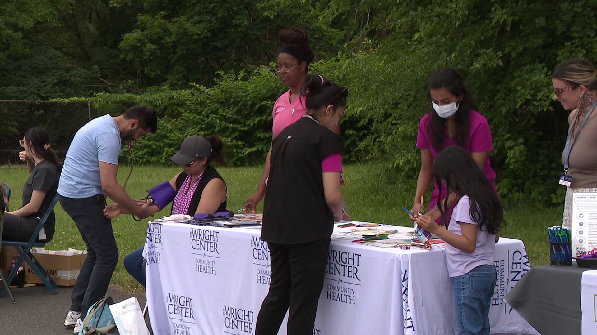 An annual family school picnic in Lackawanna County brought a free health fair to the fun.